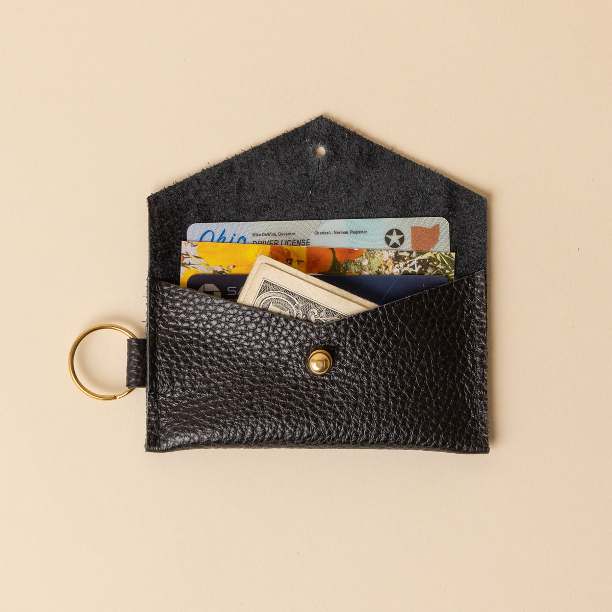 Black/Black Caro Cardholder