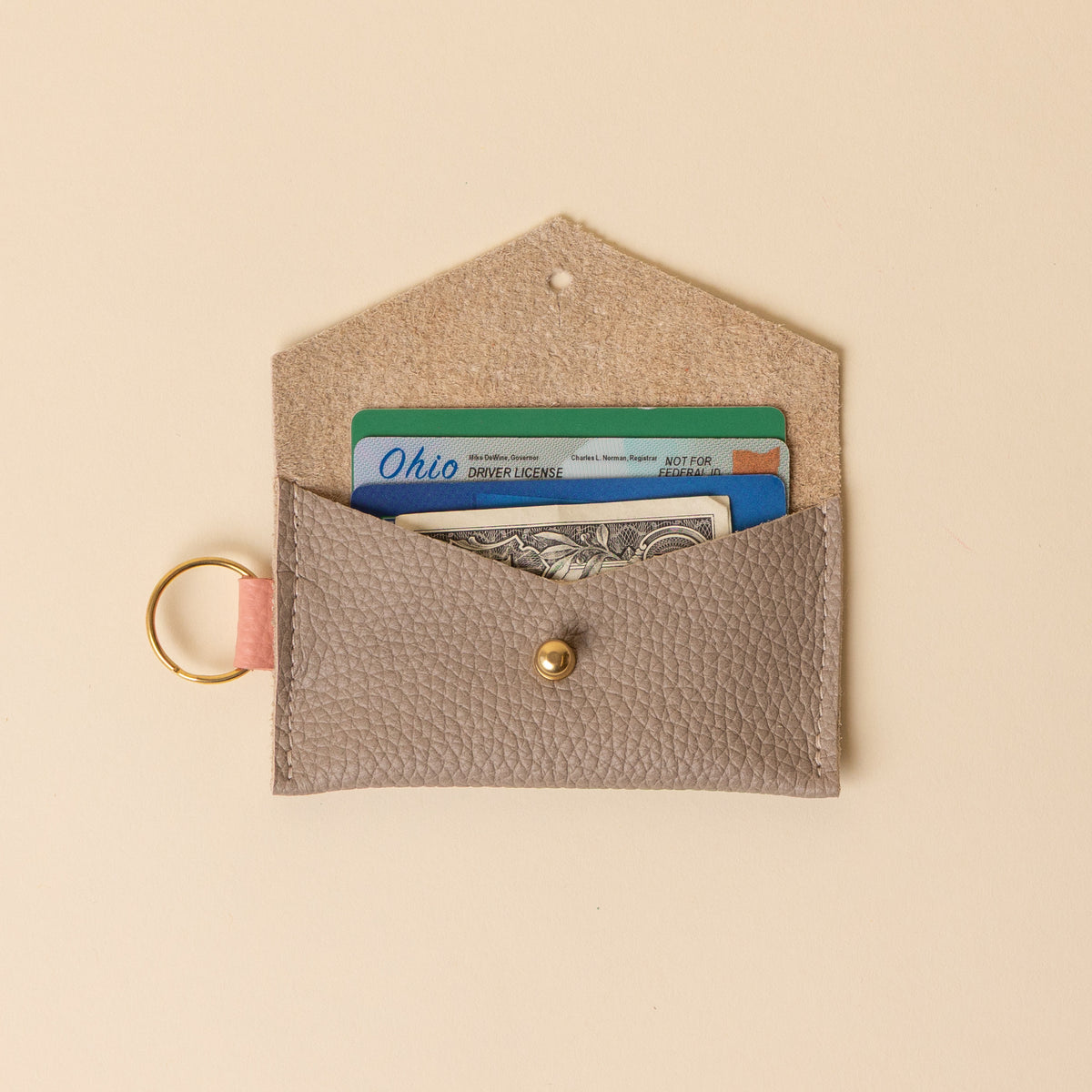 Mushroom/Salmon Caro Cardholder
