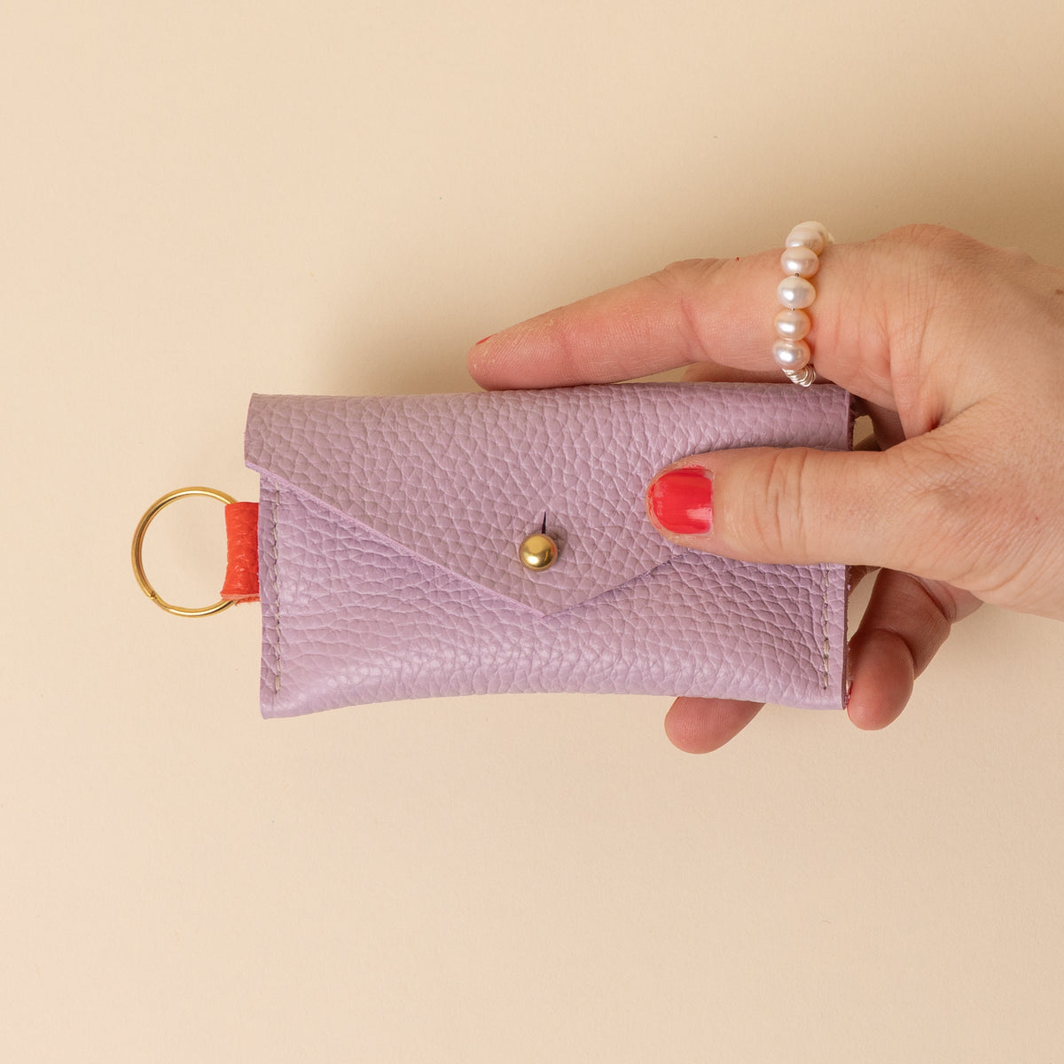 Lilac/Rorange Caro Cardholder