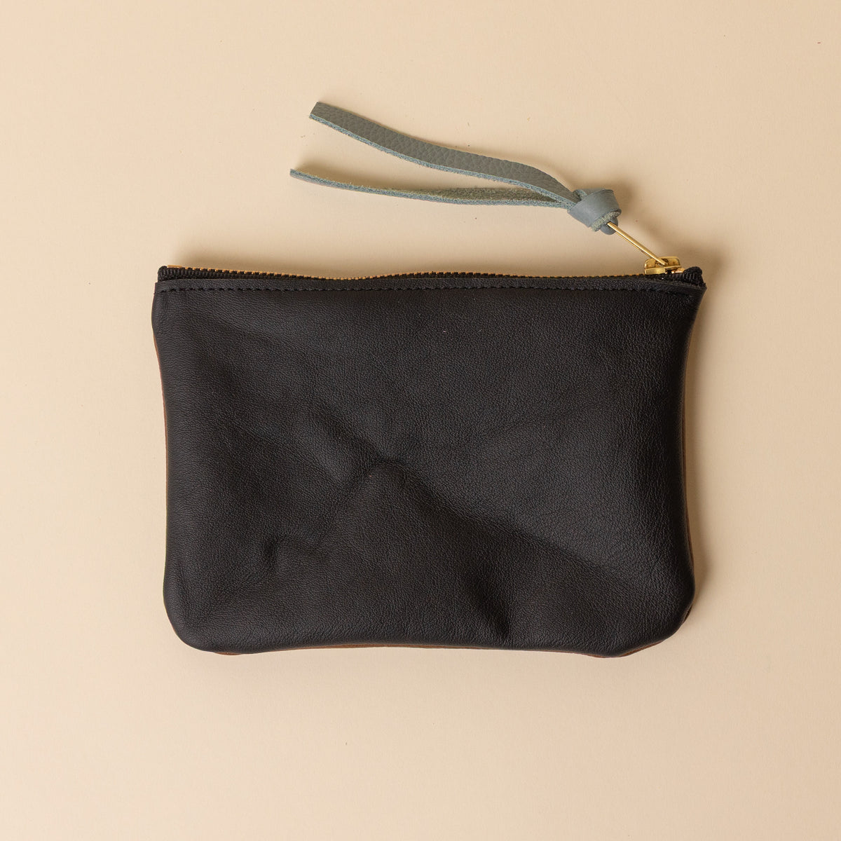 Black/Upcycled Brown Essential Pouch