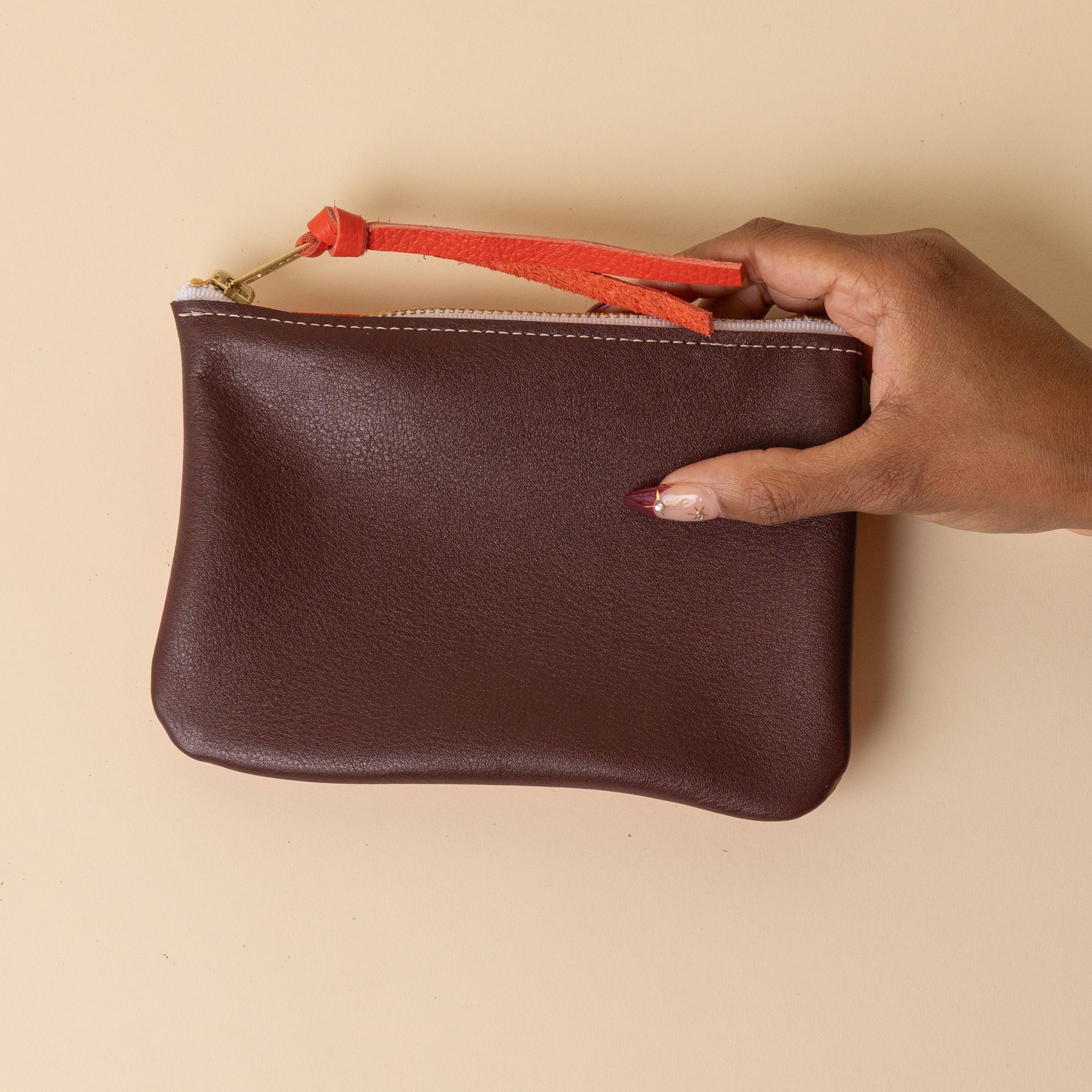 Maroon/Rorange Essential Pouch
