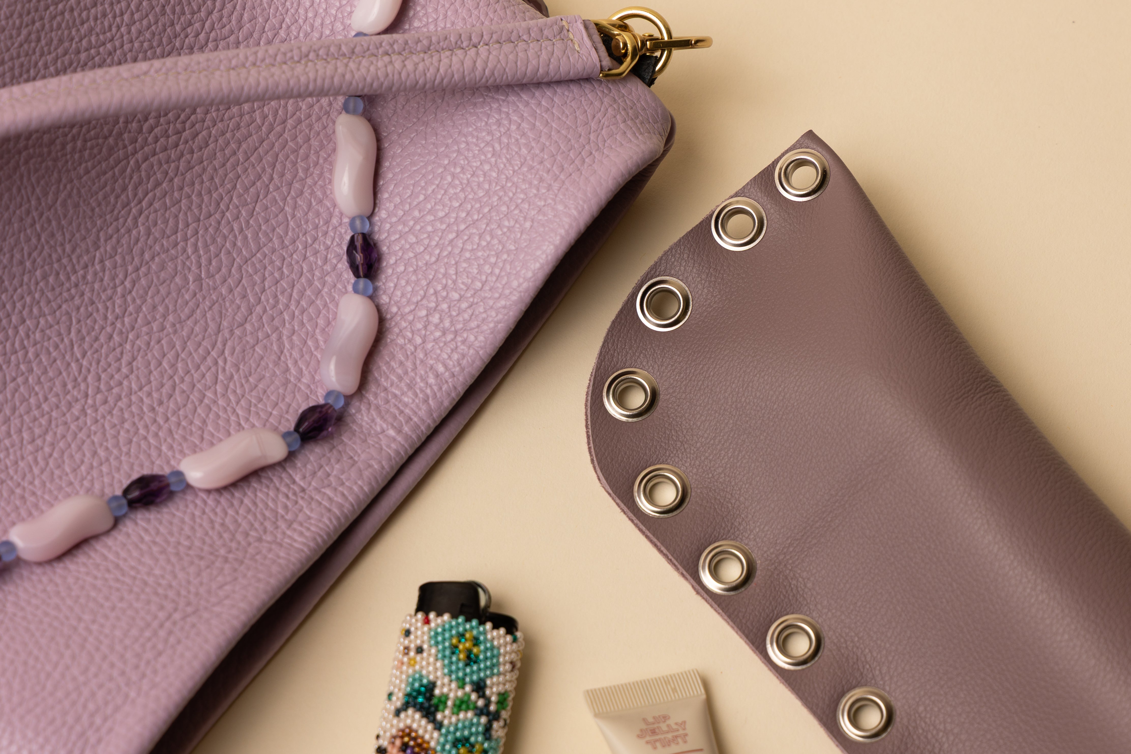 MAUVE/SILVER SLEEVE