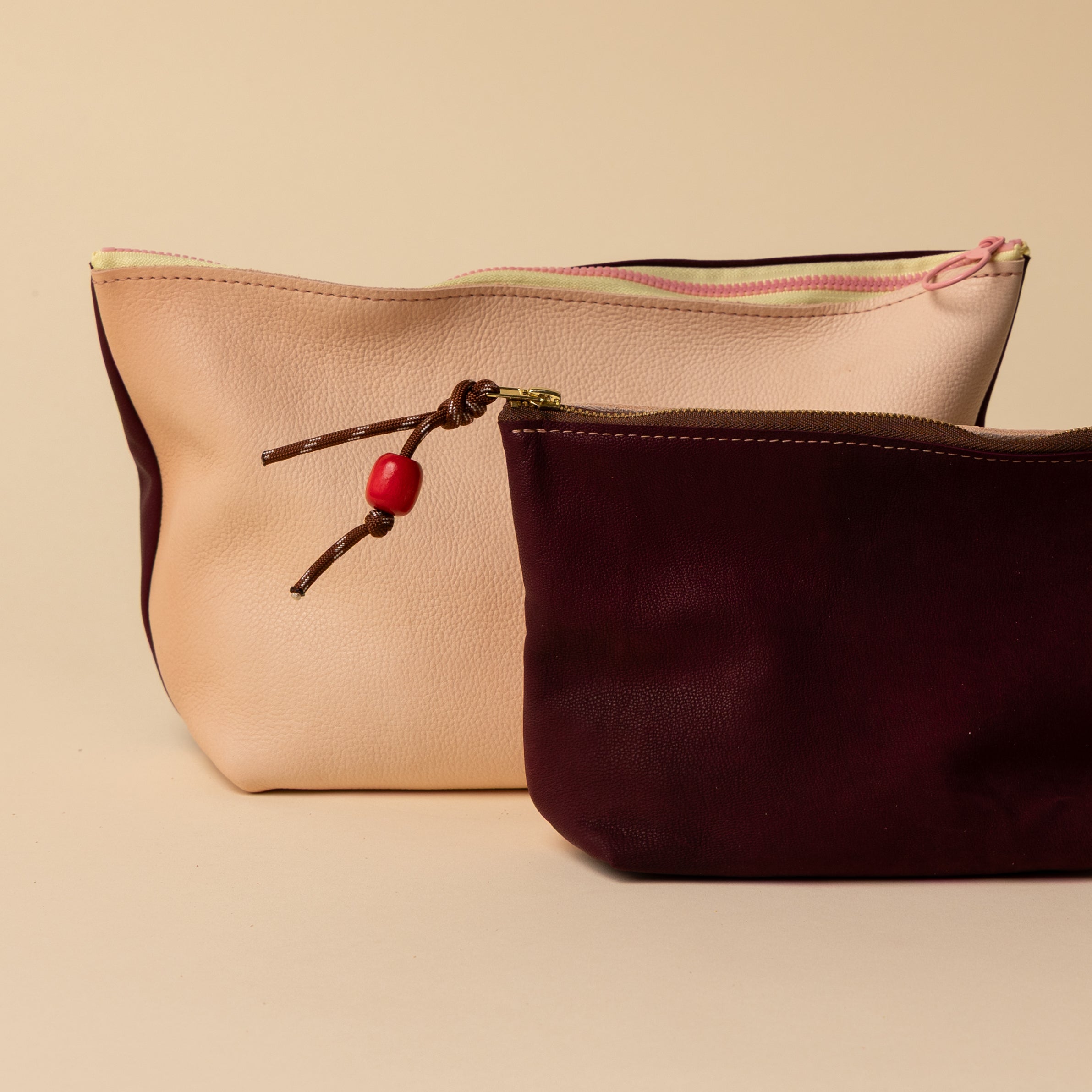 Biggie Veg Tan/Plum Slouchie