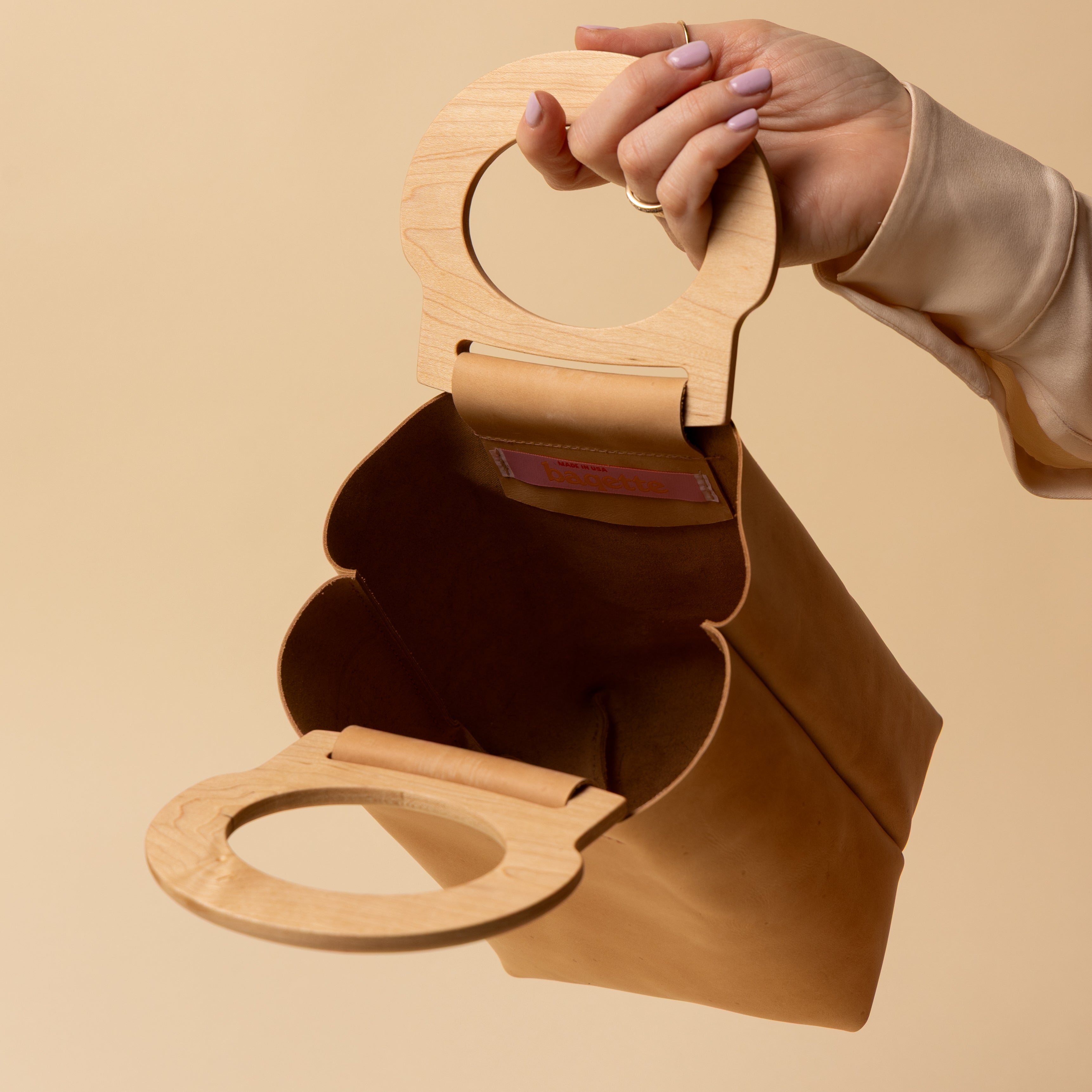 Biscotti/White Maple Mini Picnic Tote