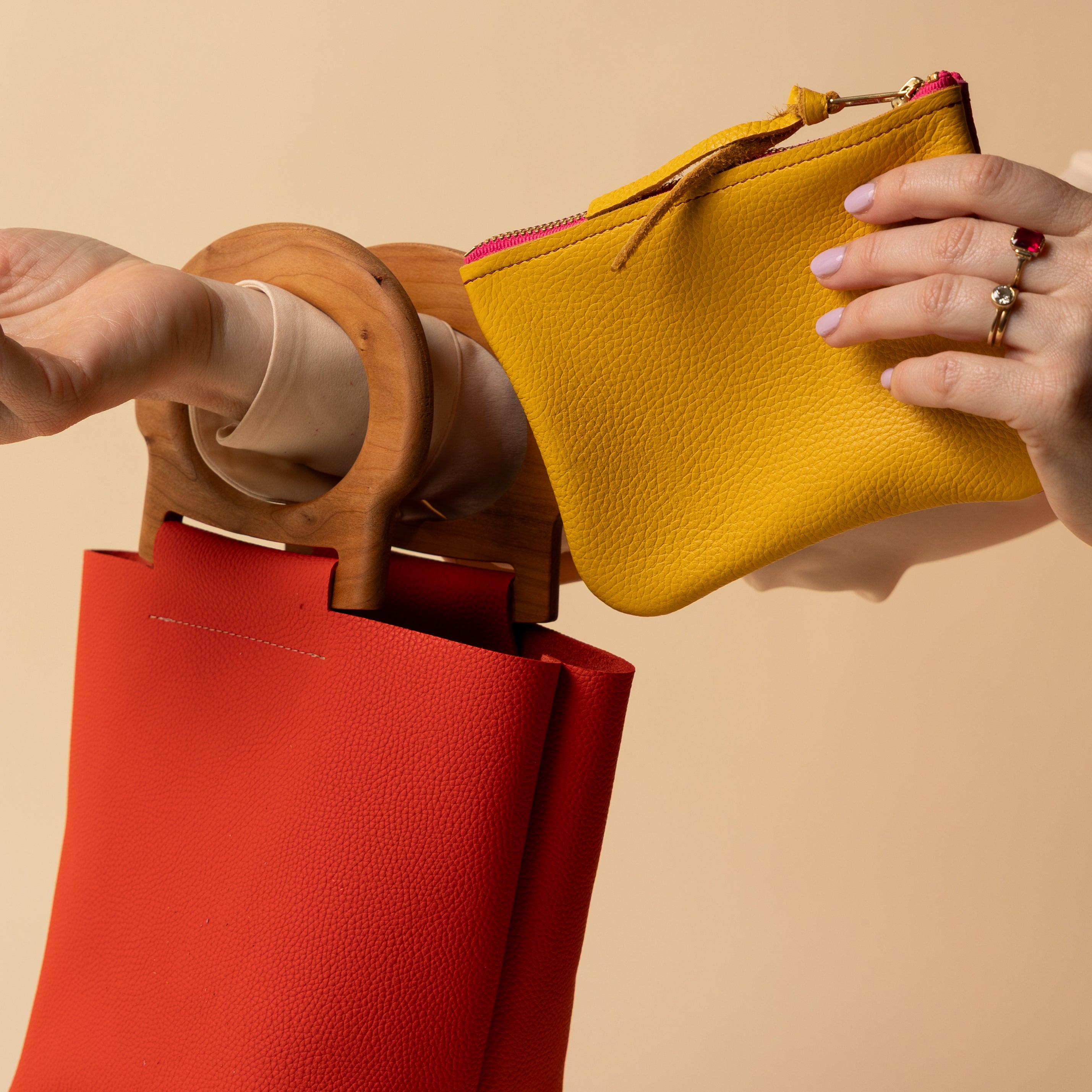 Poppy/Cherry Mini Picnic Tote