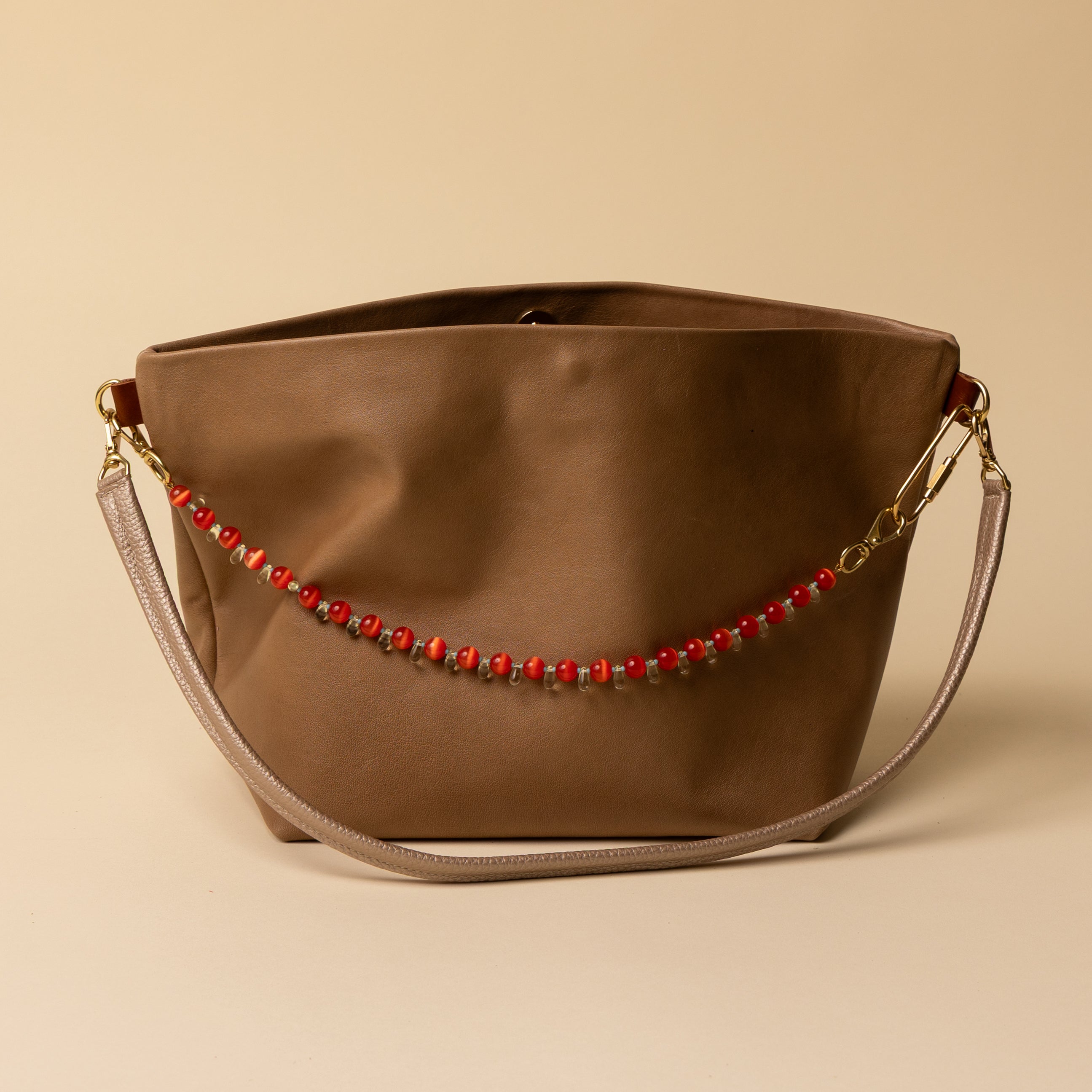 Bleeding Heart Beaded Handle