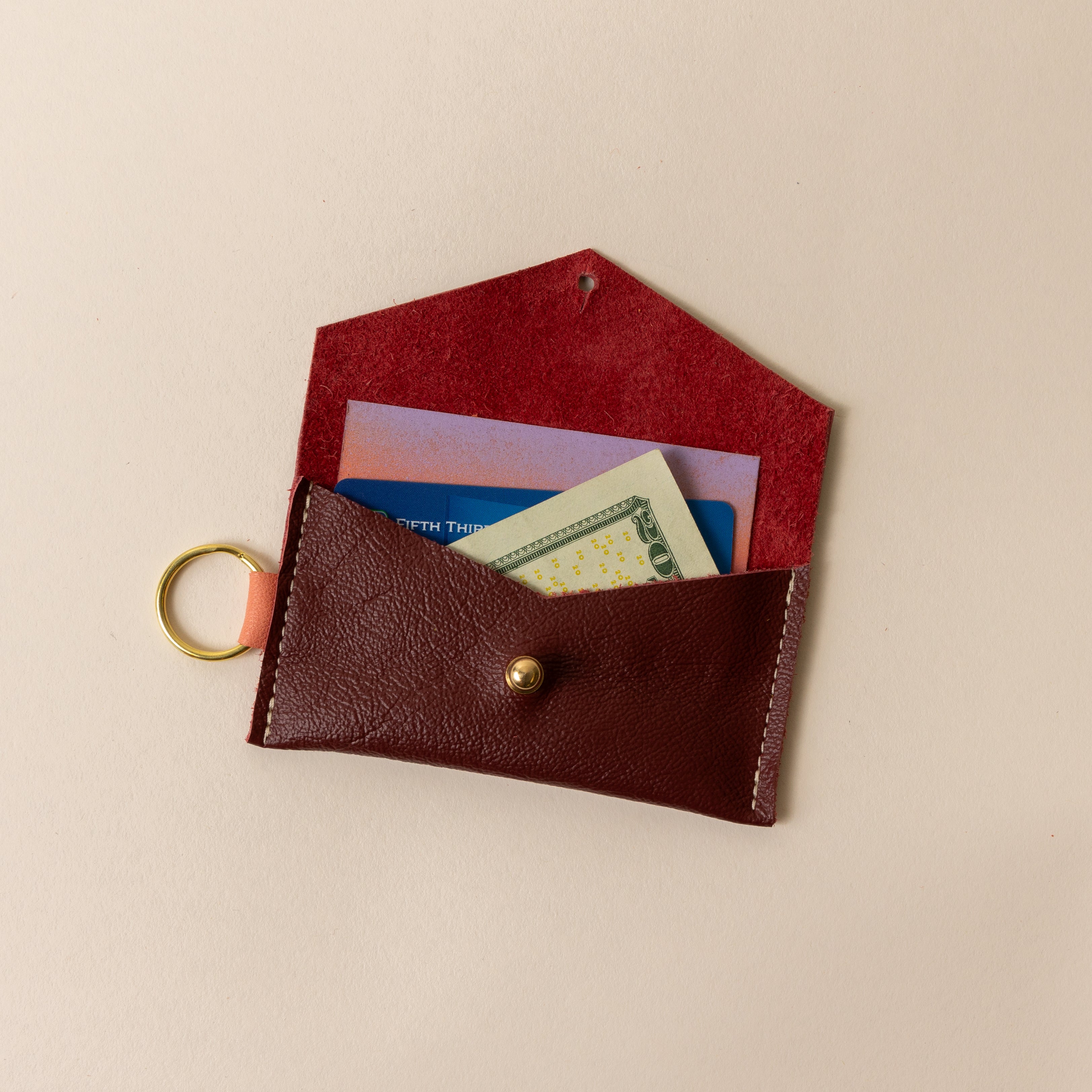 Deep Red/Melon Caro Cardholder