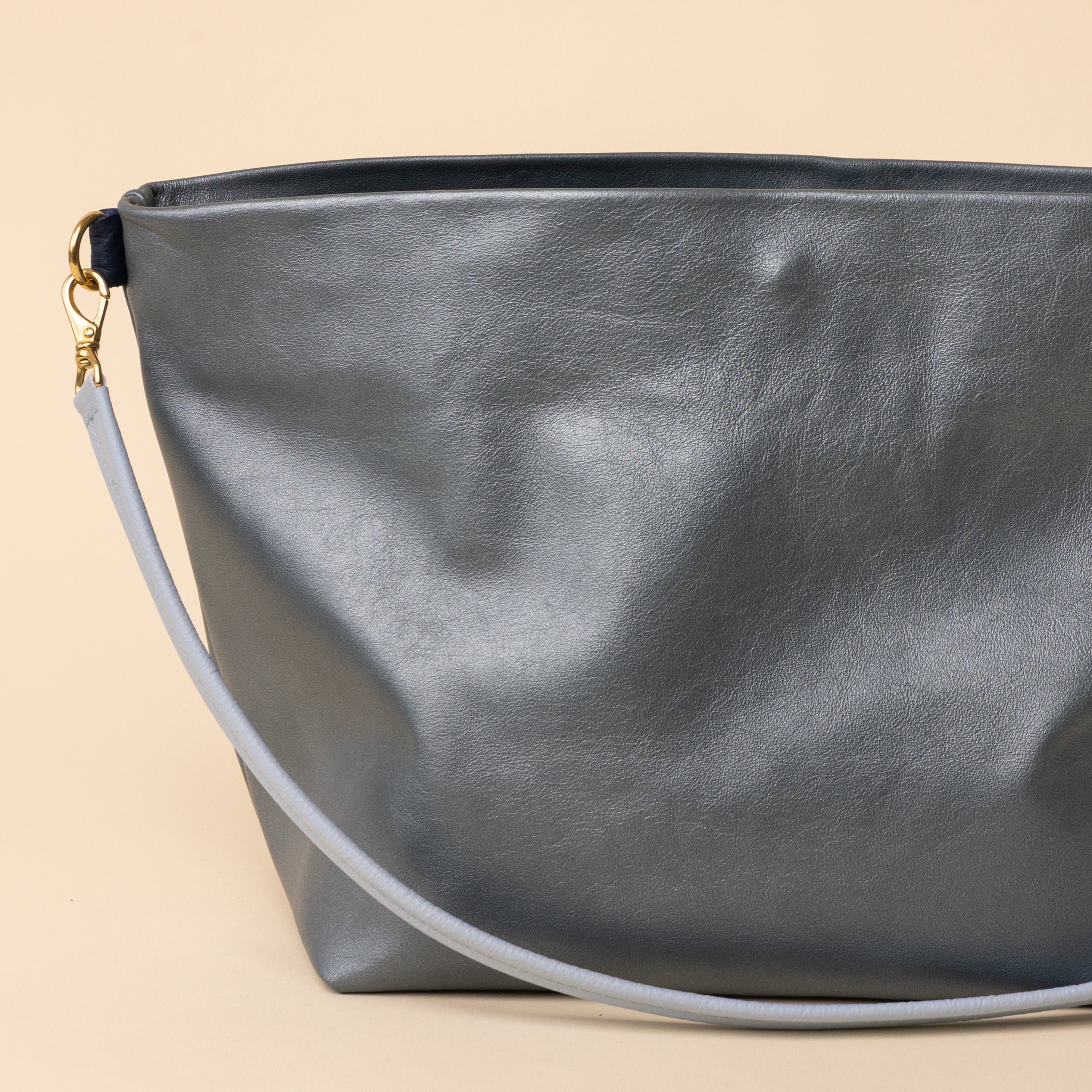 Slate Blue Shimmer Big Sister Bucket