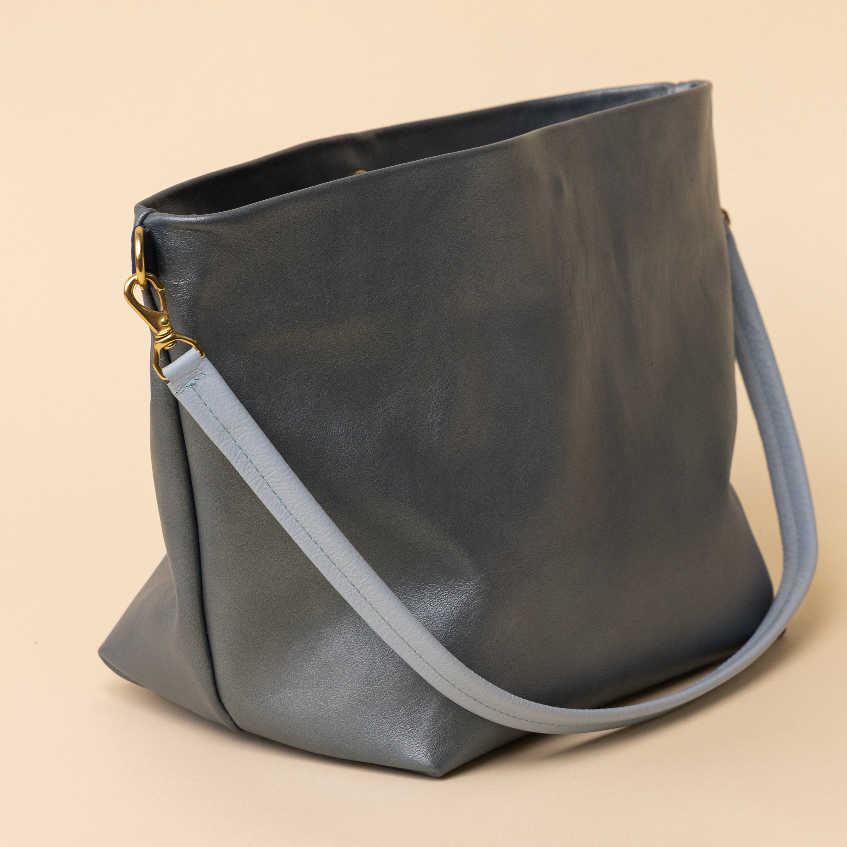 Slate Blue Shimmer Big Sister Bucket