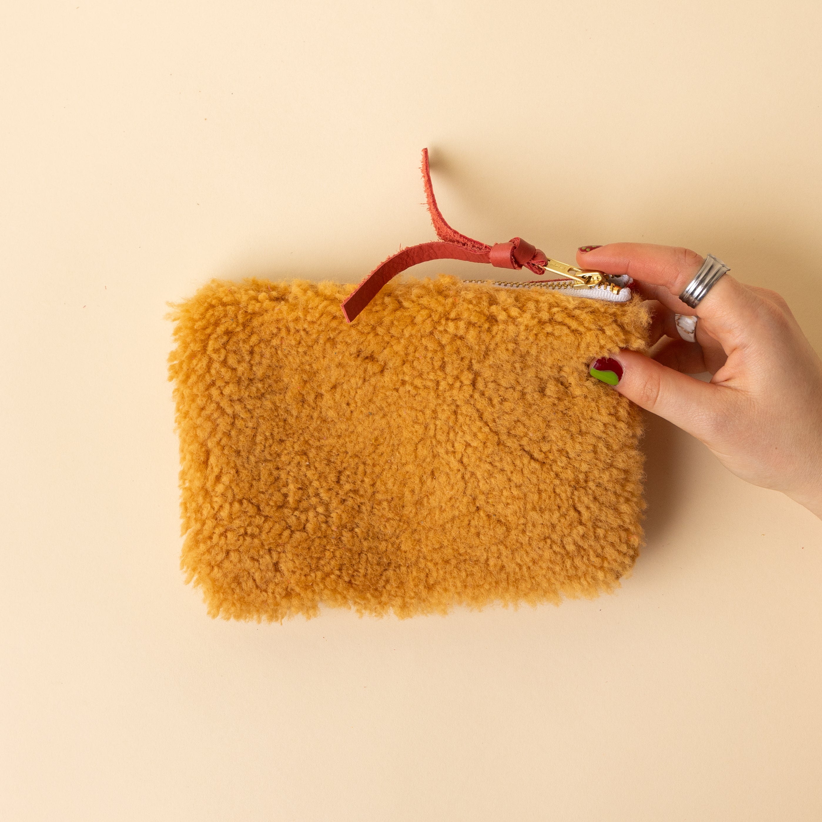 Papaya/Ginger Lambswool Essential Pouch
