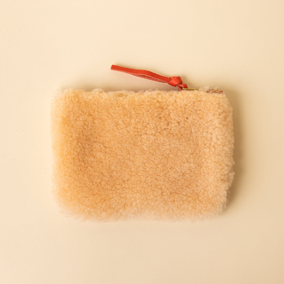 Rorange/Peach Lambswool Essential Pouch