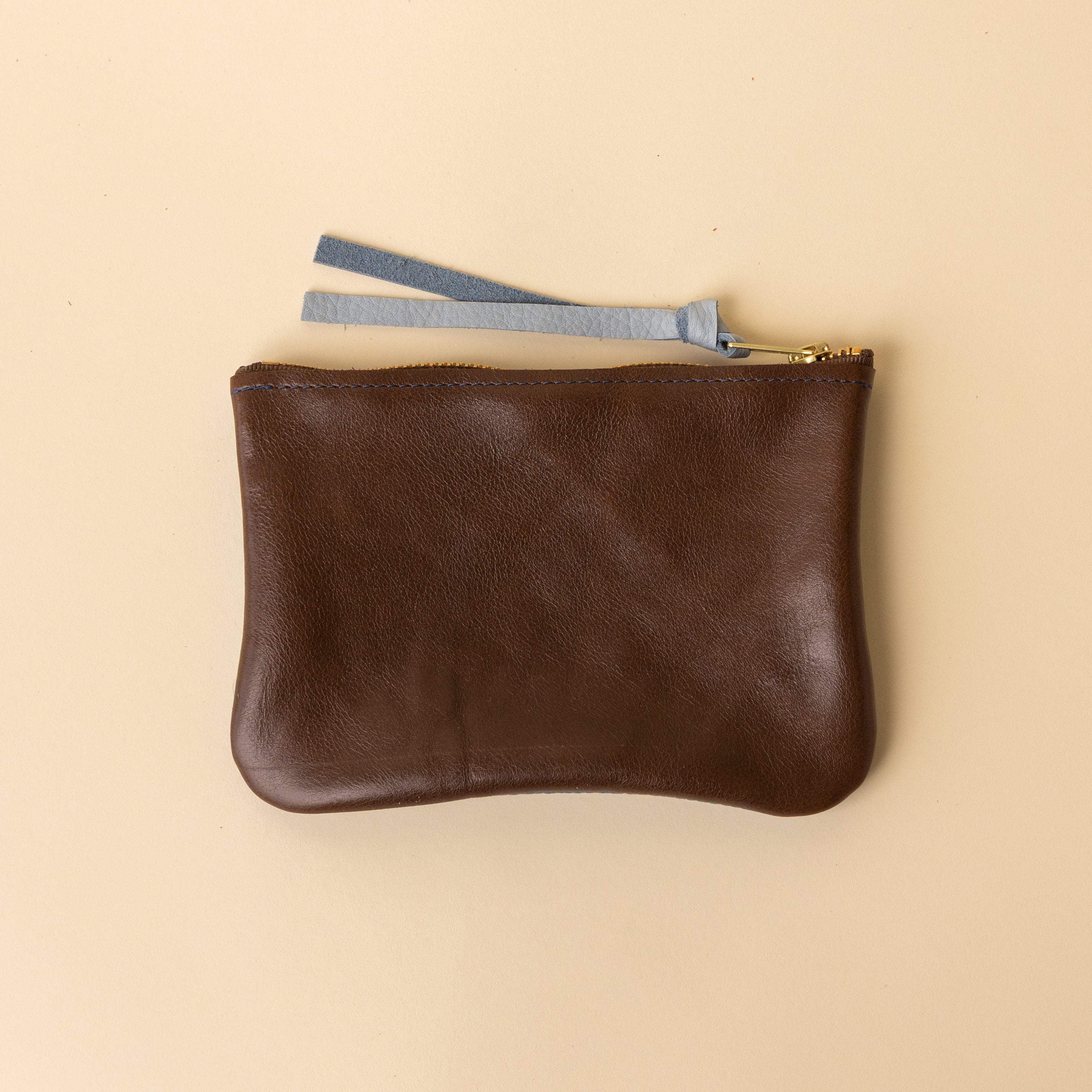 Upcycled Milk Chocolate/Azure Essential Pouch