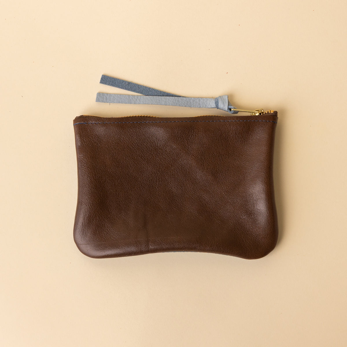 Upcycled Milk Chocolate/Azure Essential Pouch