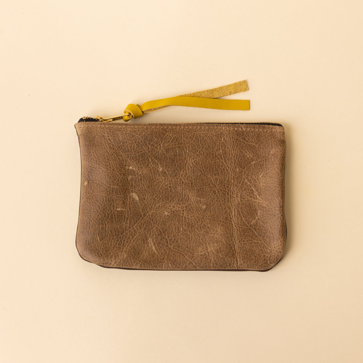 Upcycled Olive Brown/Espresso Essential Pouch