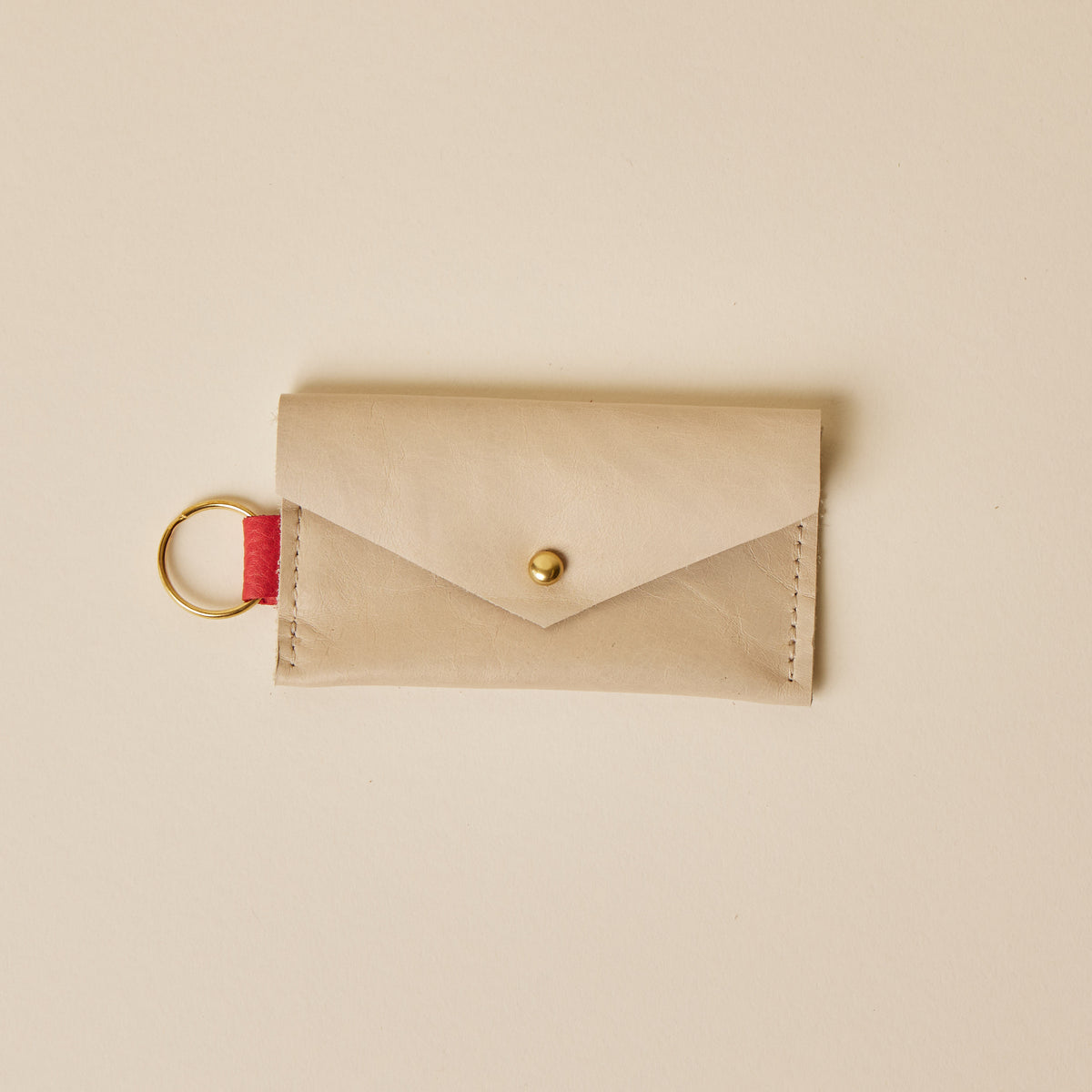 Light Cream/Watermelon Caro Cardholder