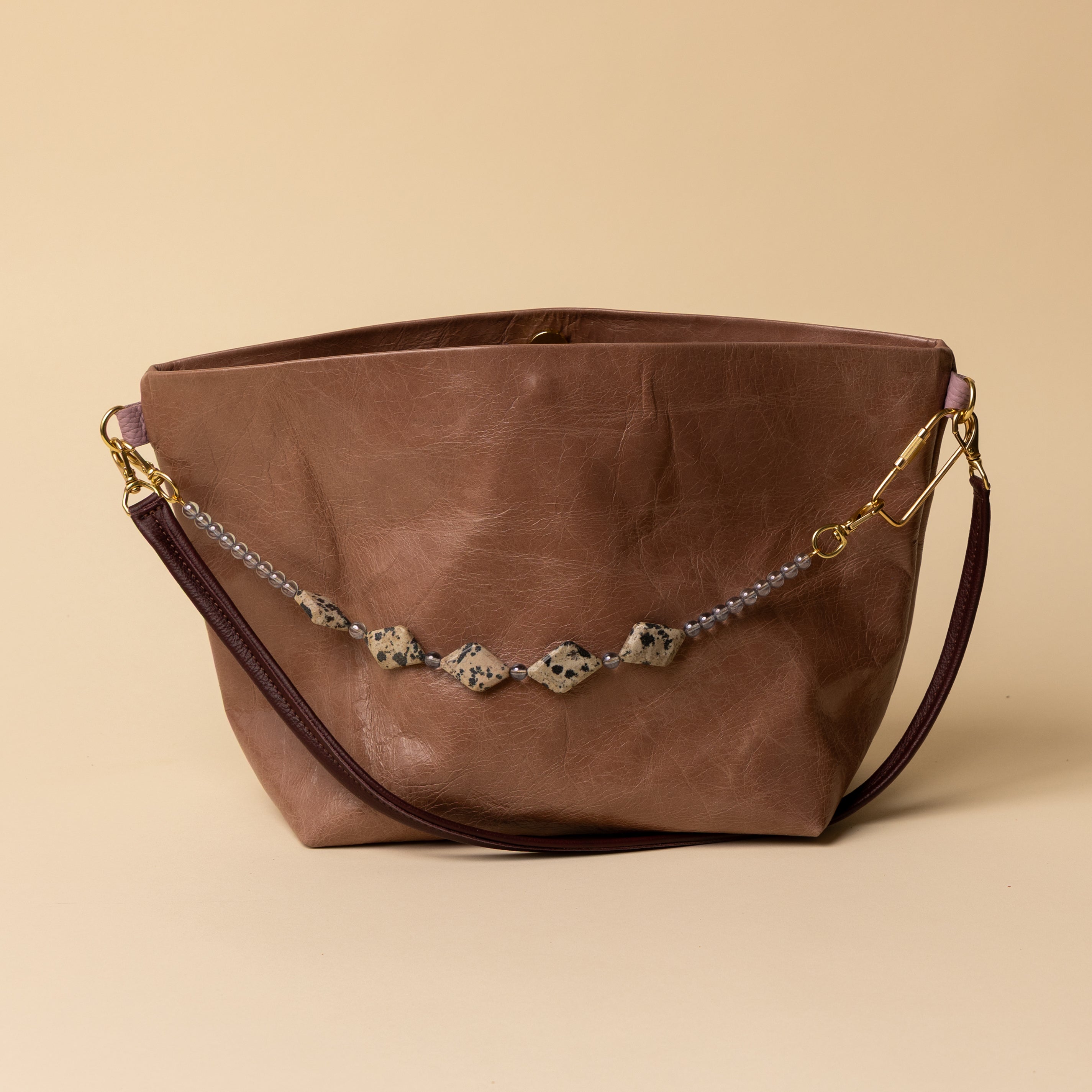 Dalmatian Beaded Handle