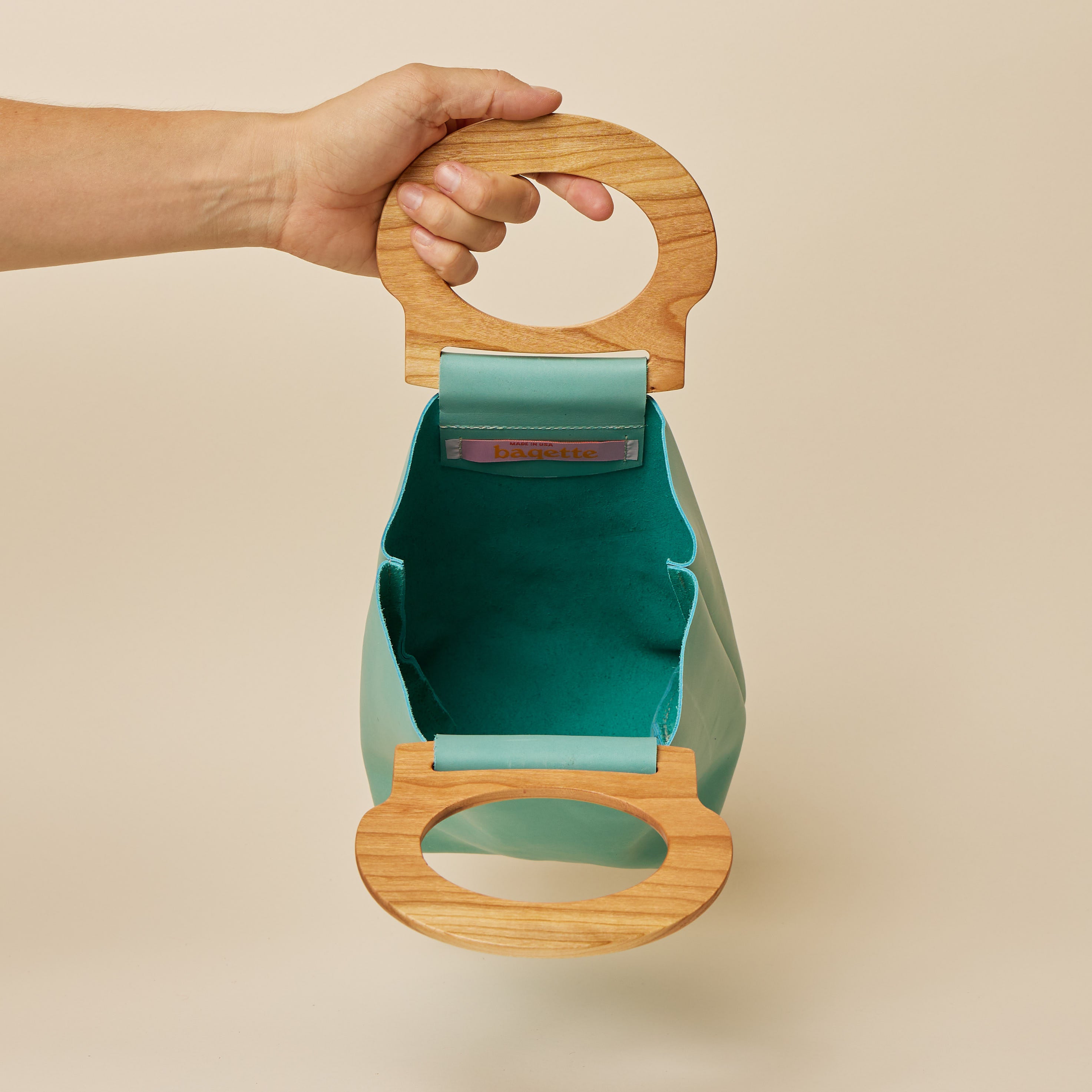 Aquamarine/Cherry Mini Picnic Tote