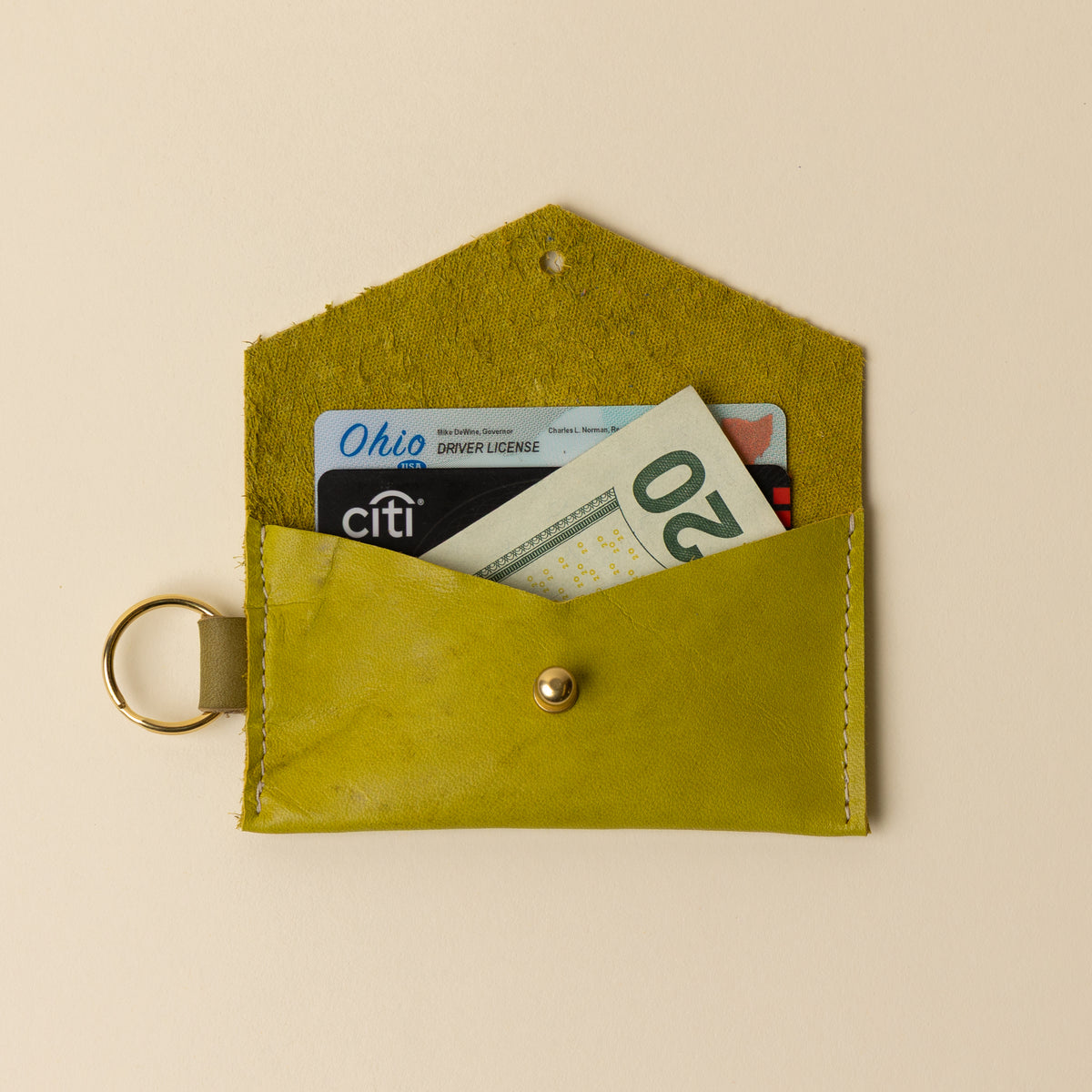 Chartreuse/Tarragon Caro Cardholder