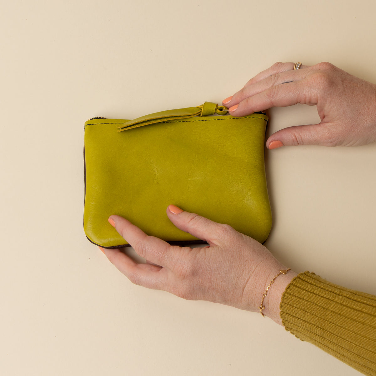 Mahogany/Chartreuse Essential Pouch