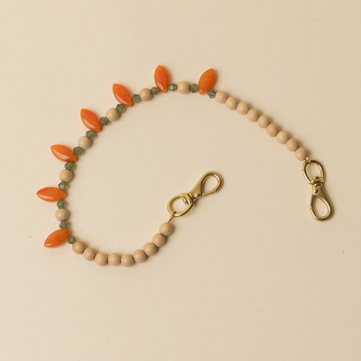 Citrus Leaf Beaded Handle