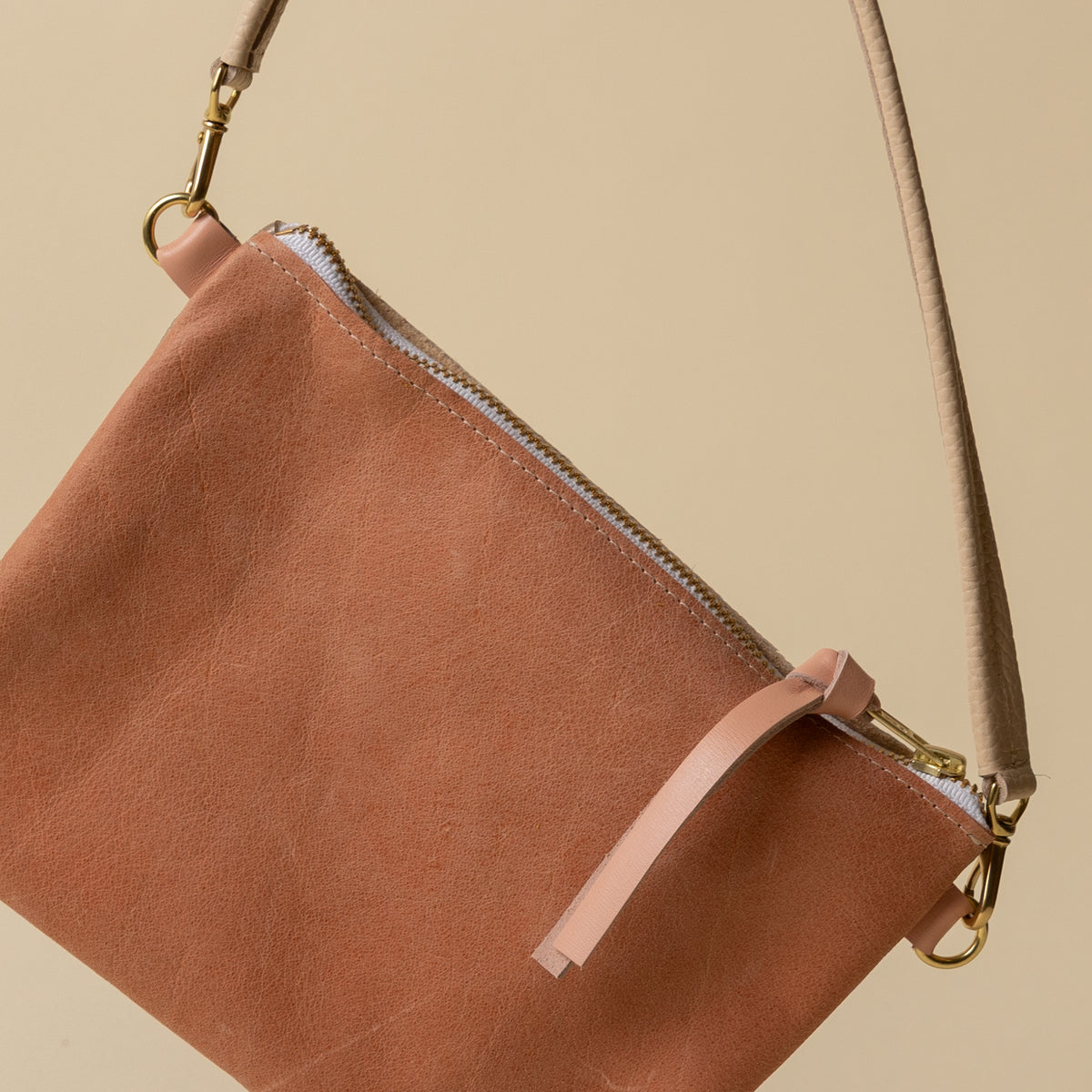 Peach Bellini/Soft Metallic Gold Crossbody