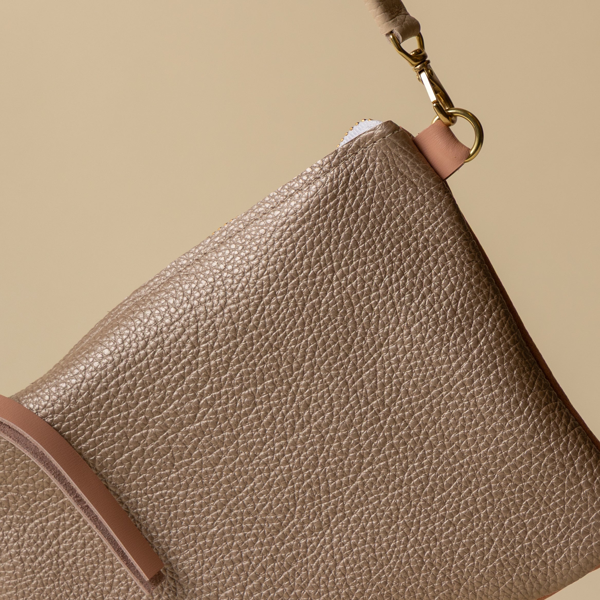 Peach Bellini/Soft Metallic Gold Crossbody