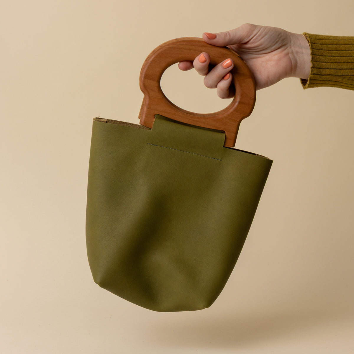 Tarragon/Cherry Mini Picnic Tote