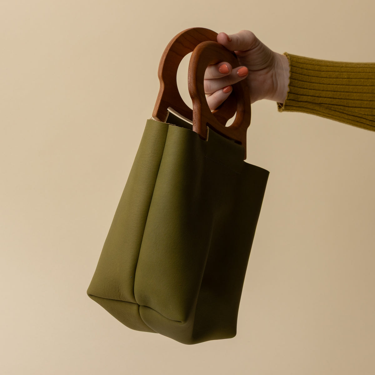 Tarragon/Cherry Mini Picnic Tote