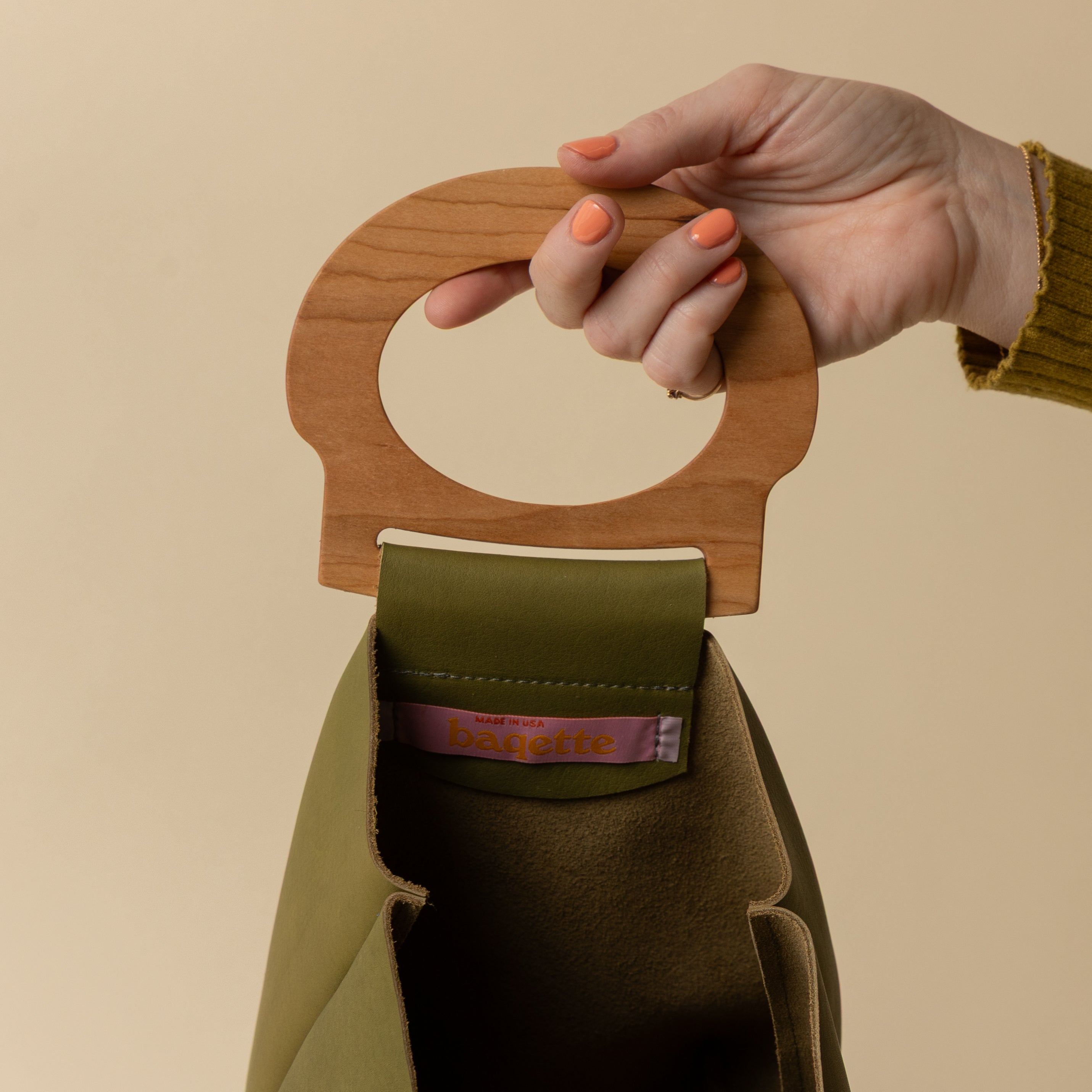 Tarragon/Cherry Mini Picnic Tote