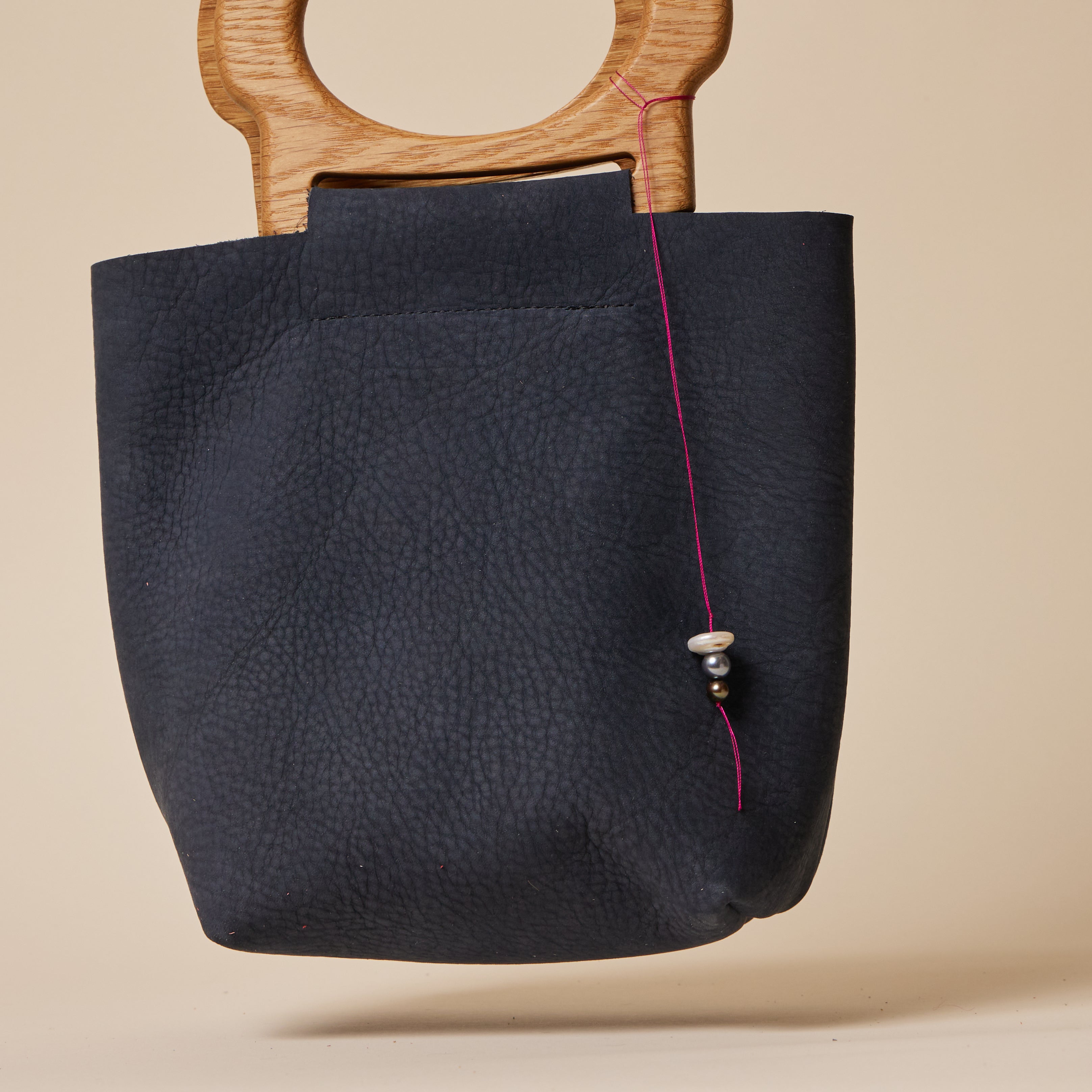 Navy/Oak Mini Picnic Tote