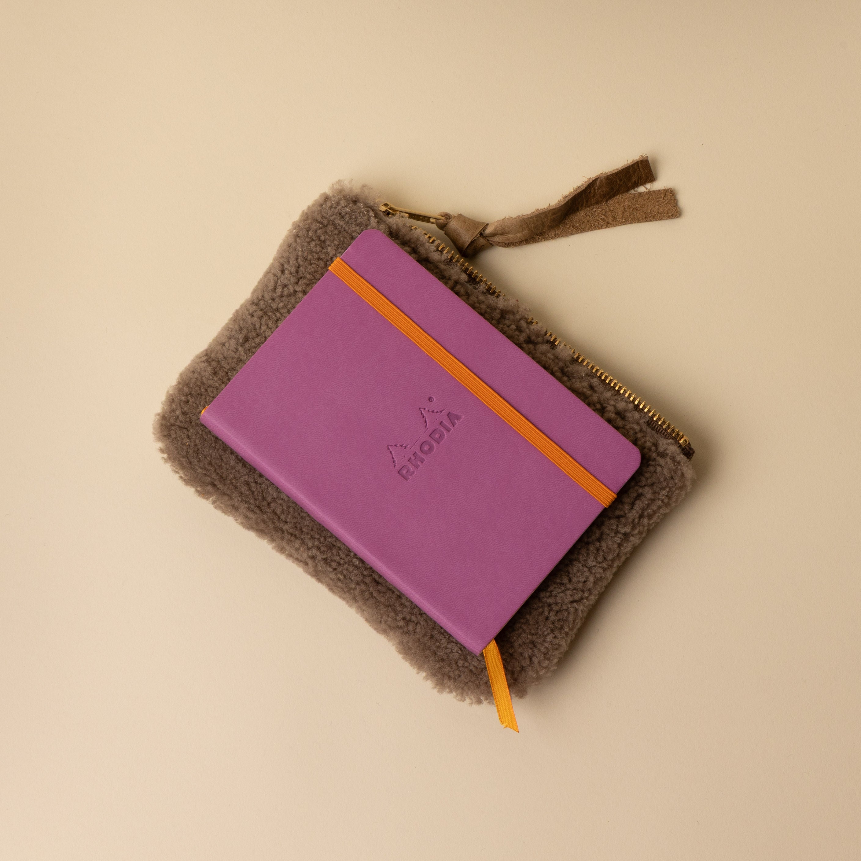 Upcycled Pewter/Mushroom Lambswool Essential Pouch
