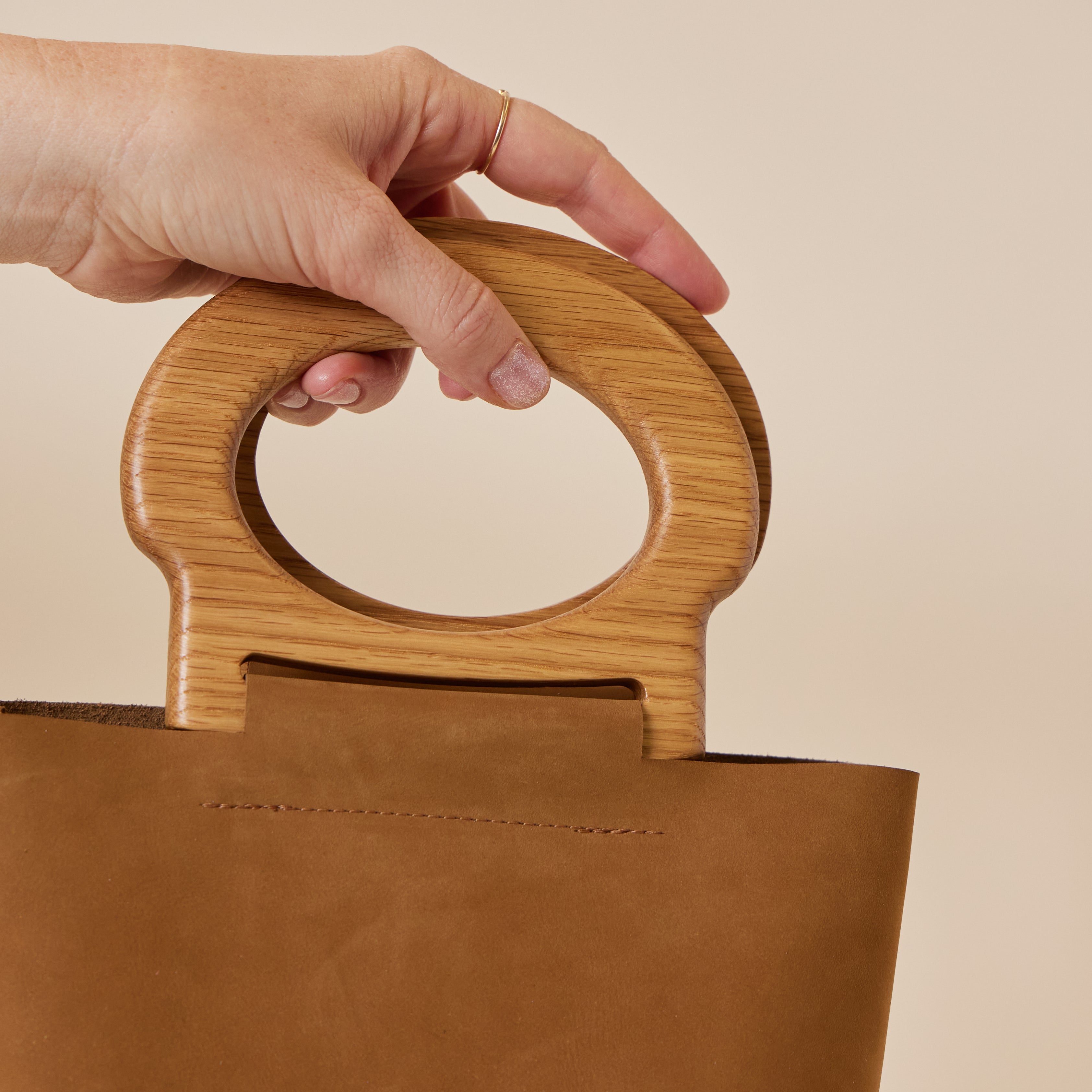 Ginger/Oak Mini Picnic Tote