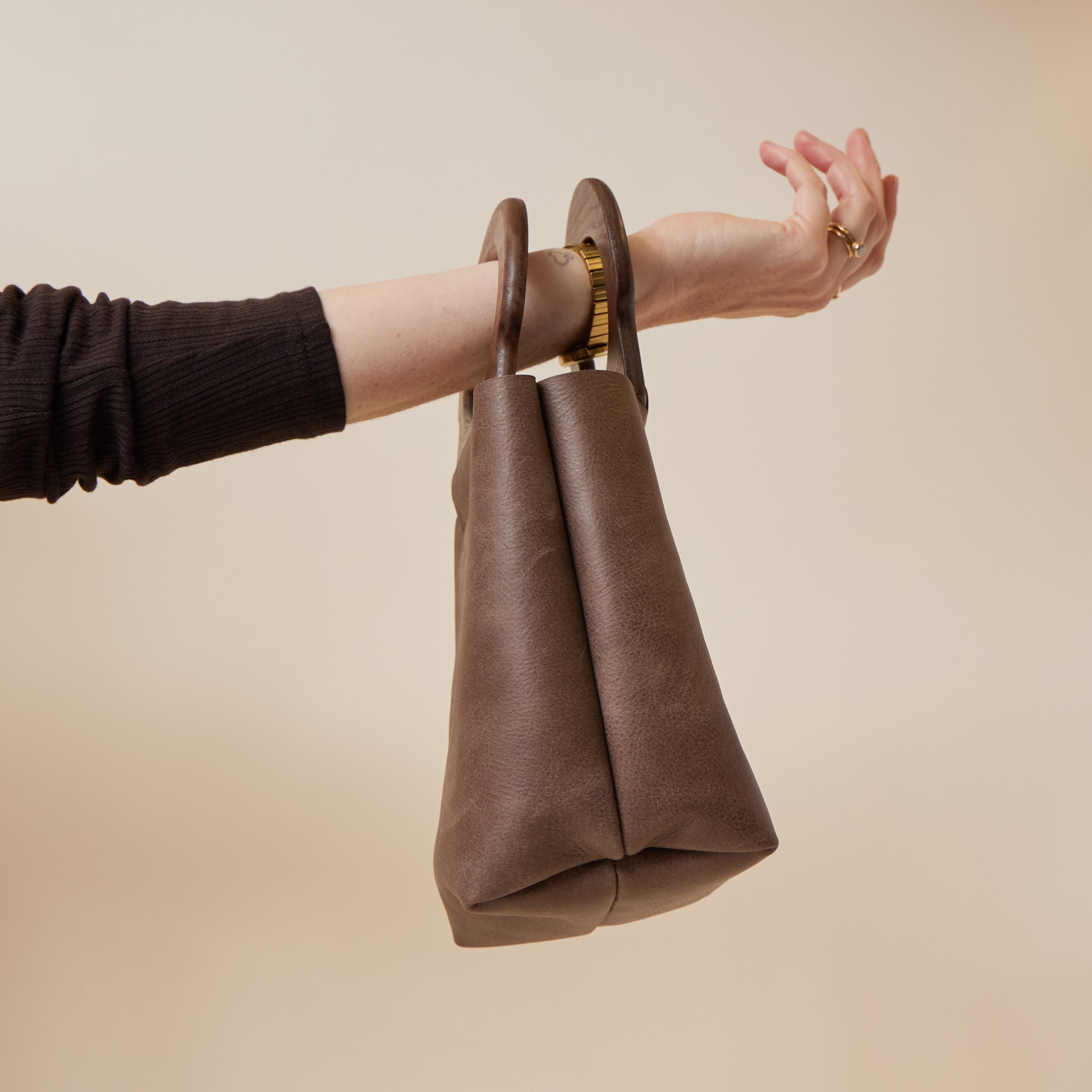 Mocha/Walnut Mini Picnic Tote