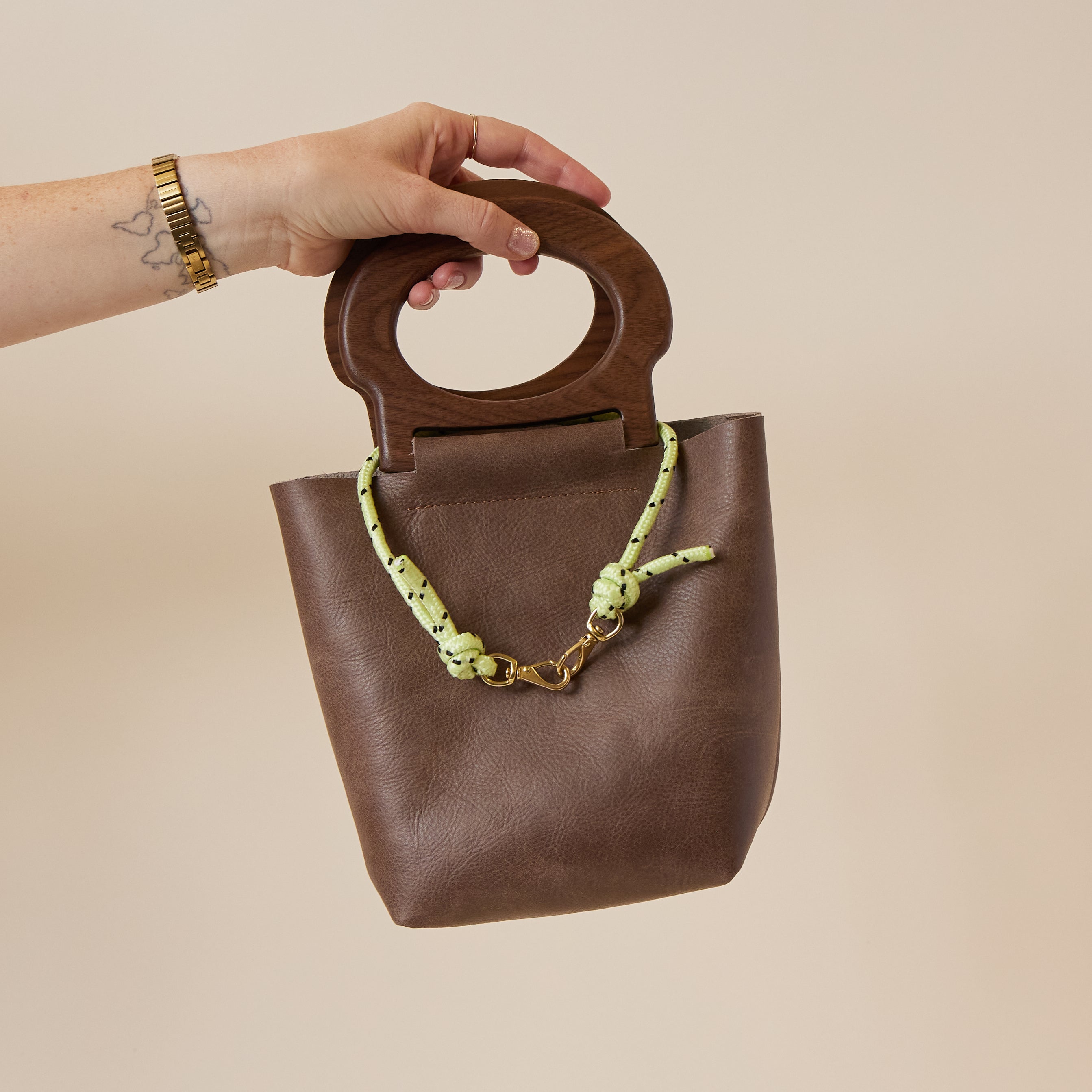 Mocha/Walnut Mini Picnic Tote