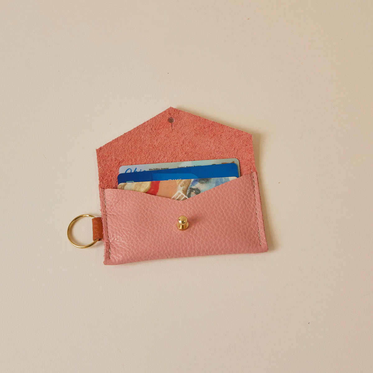 Salmon/Pumpkin Caro Cardholder