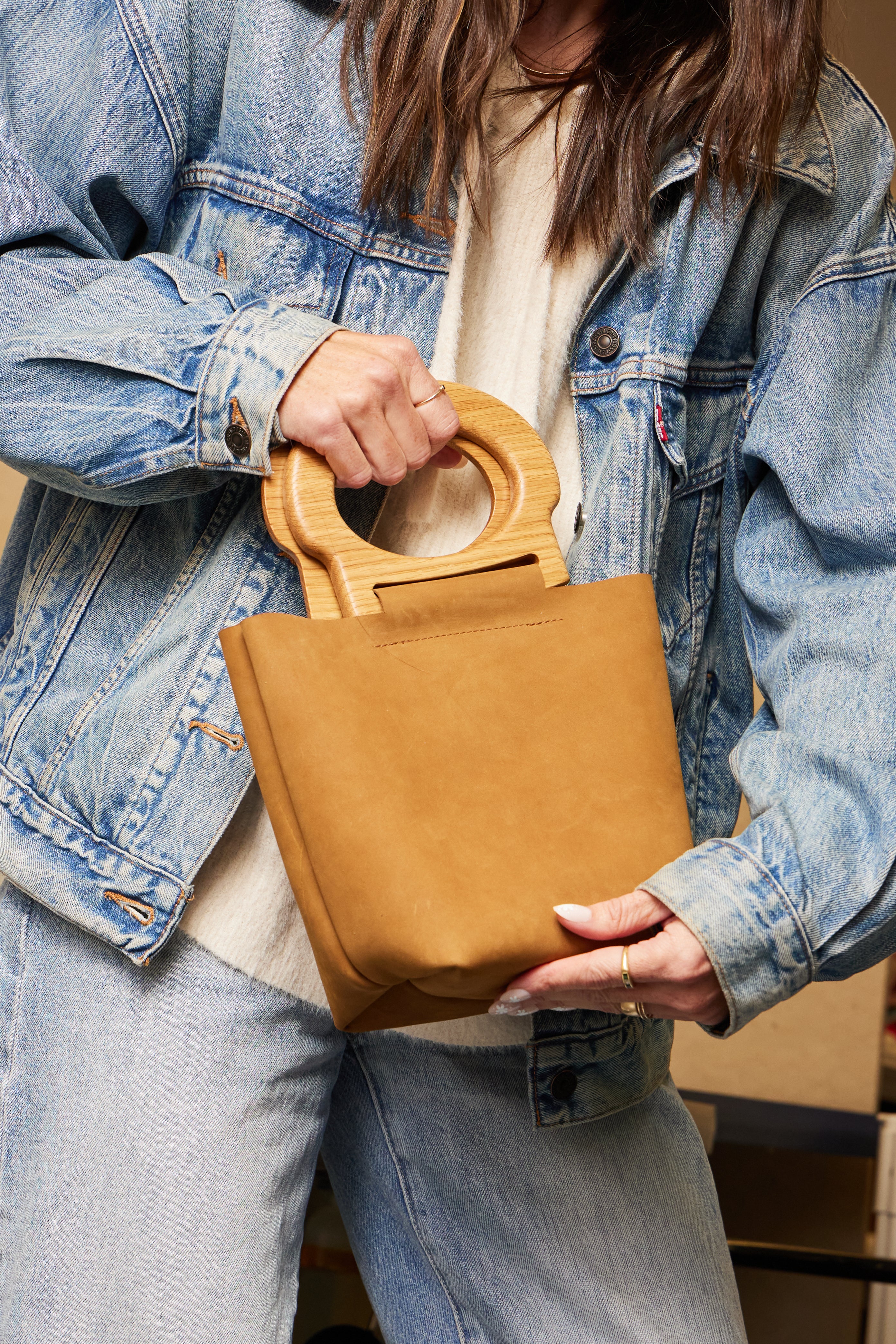 Ginger/Oak Mini Picnic Tote