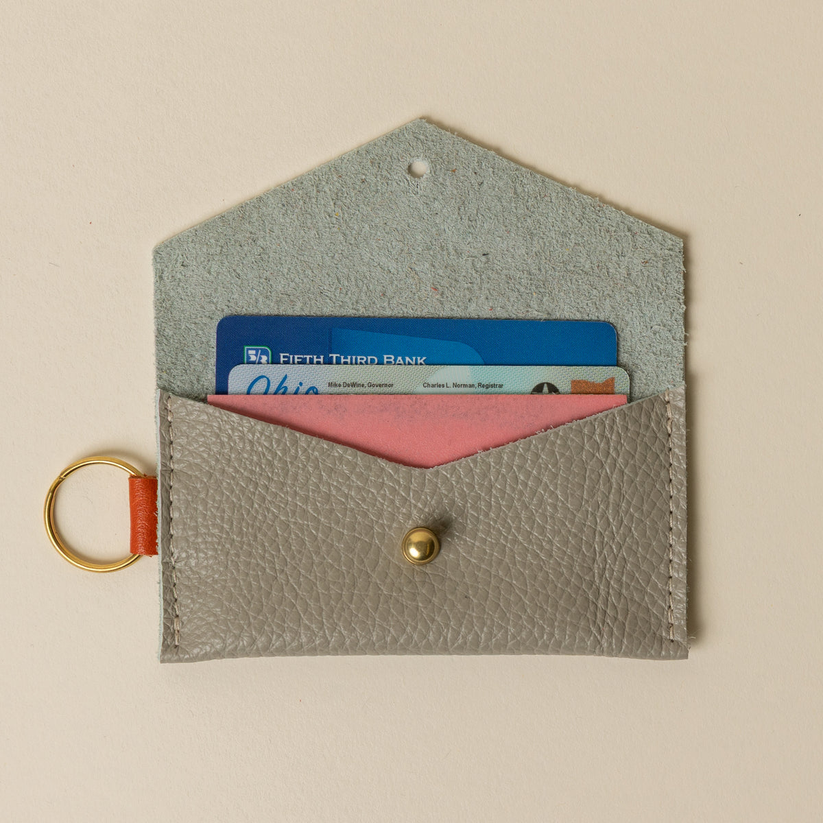 Puddy/Burnt Orange Caro Cardholder