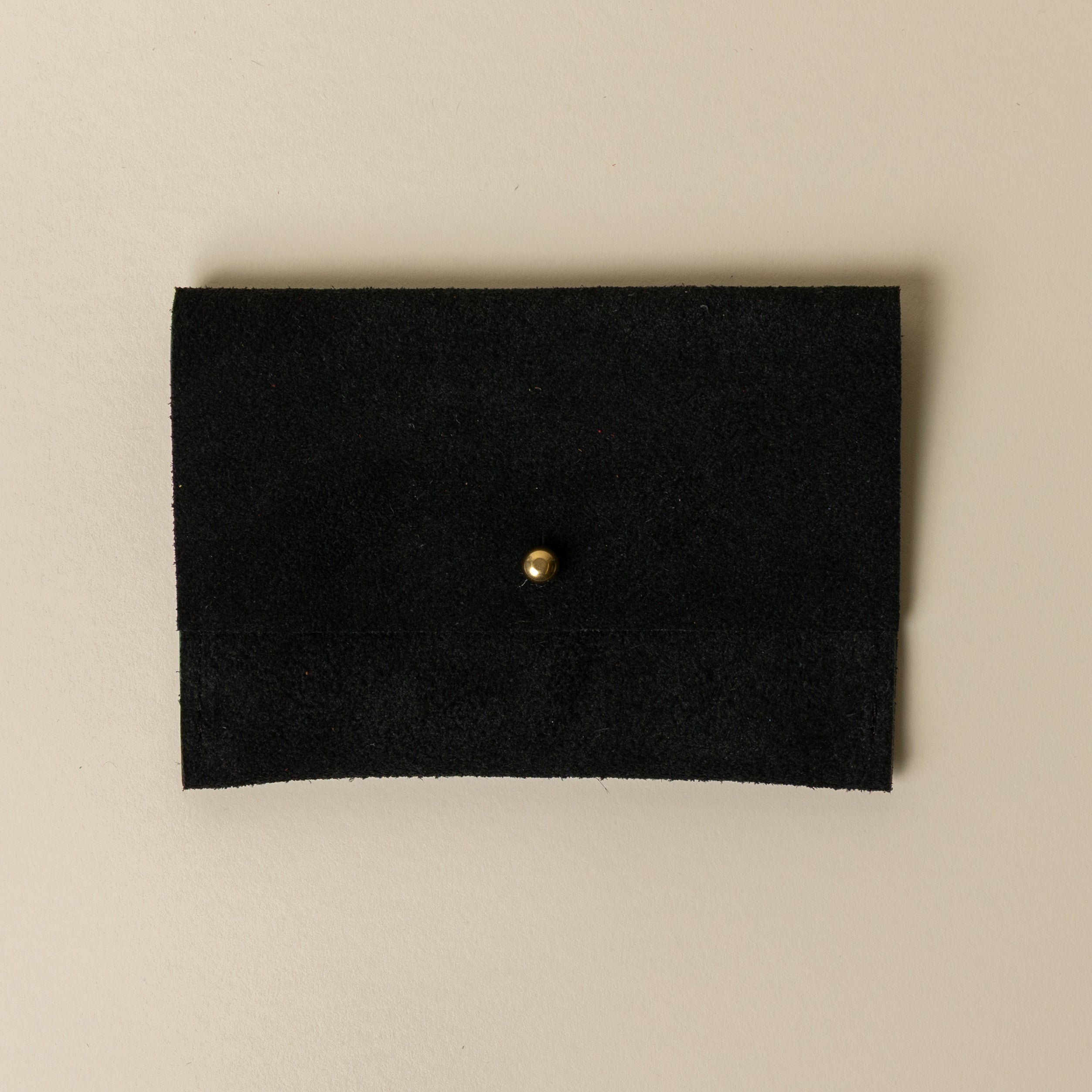 Black Suede Companion Pouch