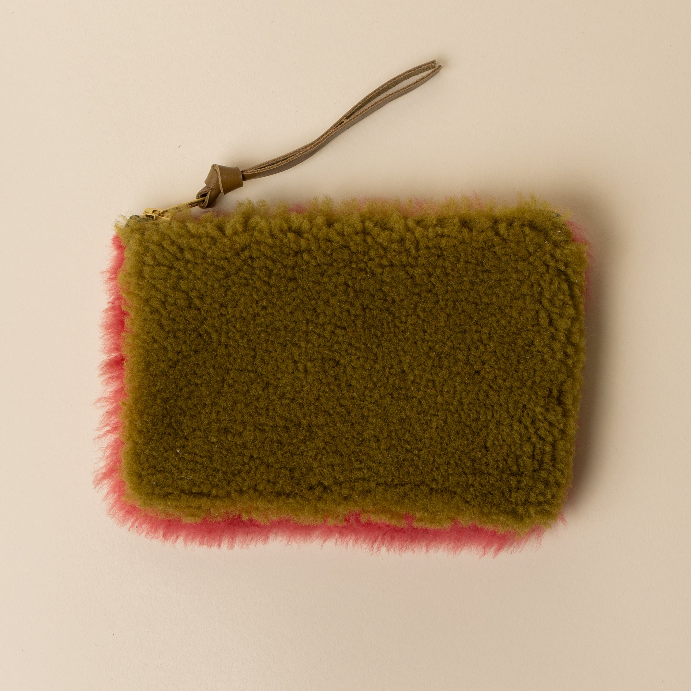 Kiwi/Watermelon Lambswool Essential Pouch