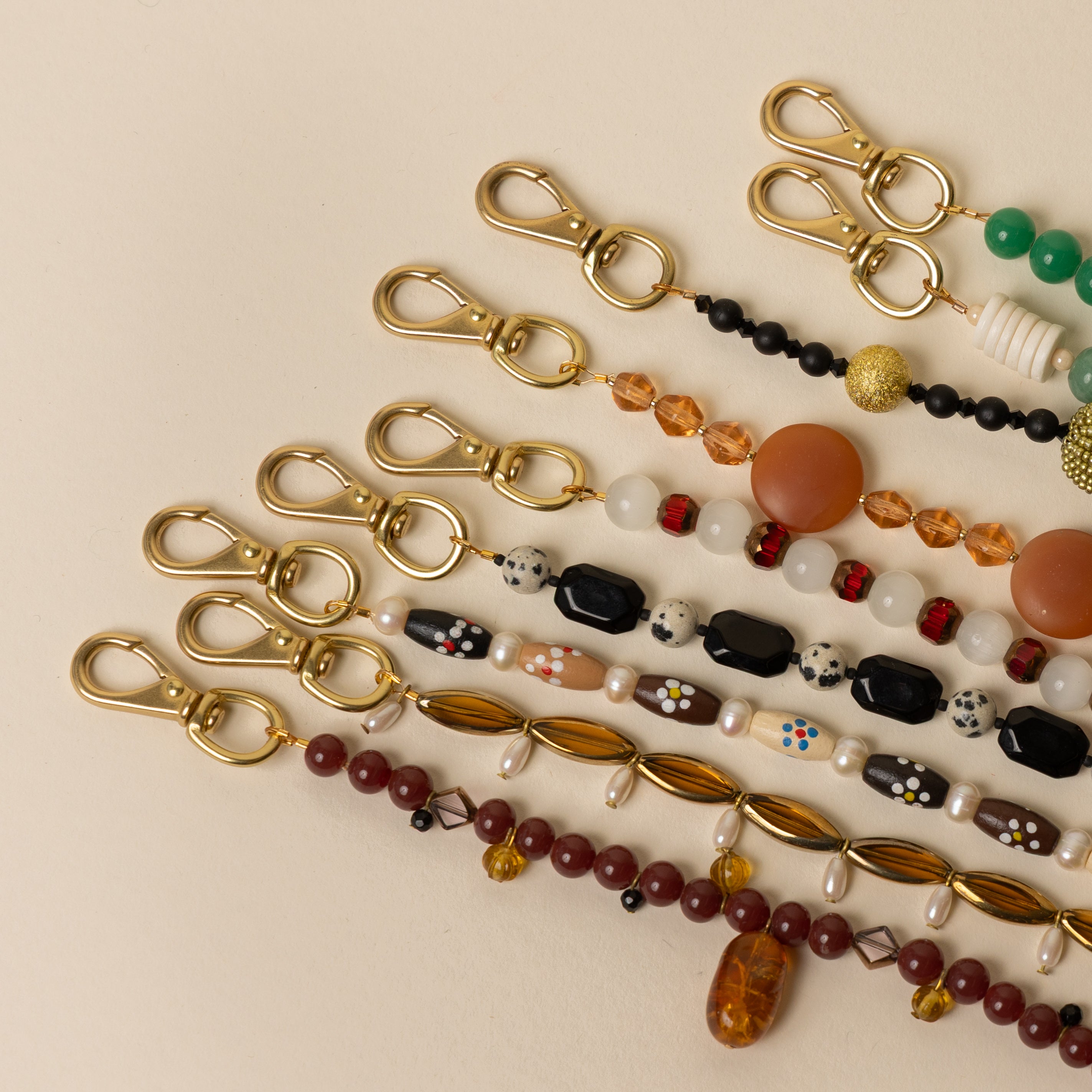 Folk Flowers Beaded Handle