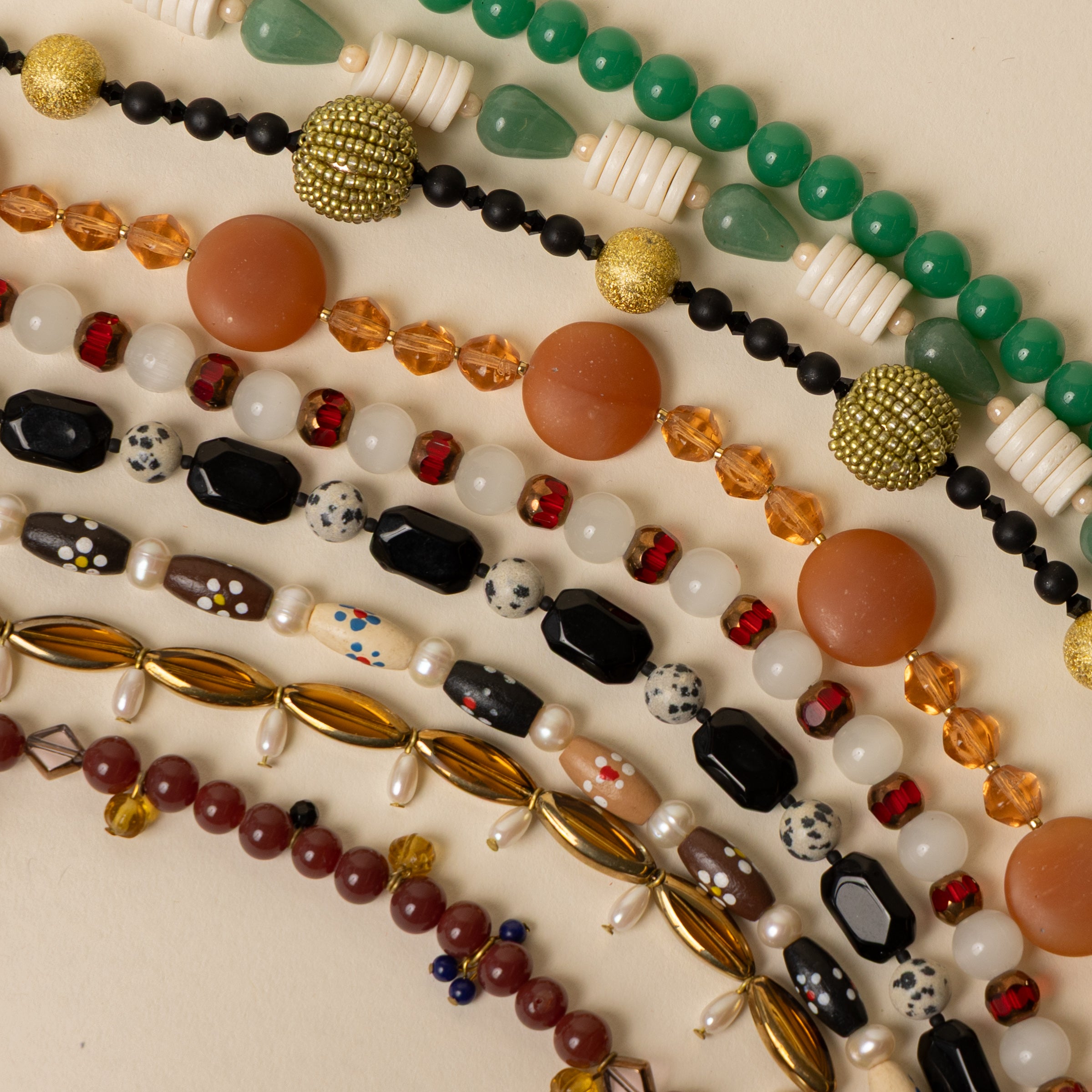 Folk Flowers Beaded Handle