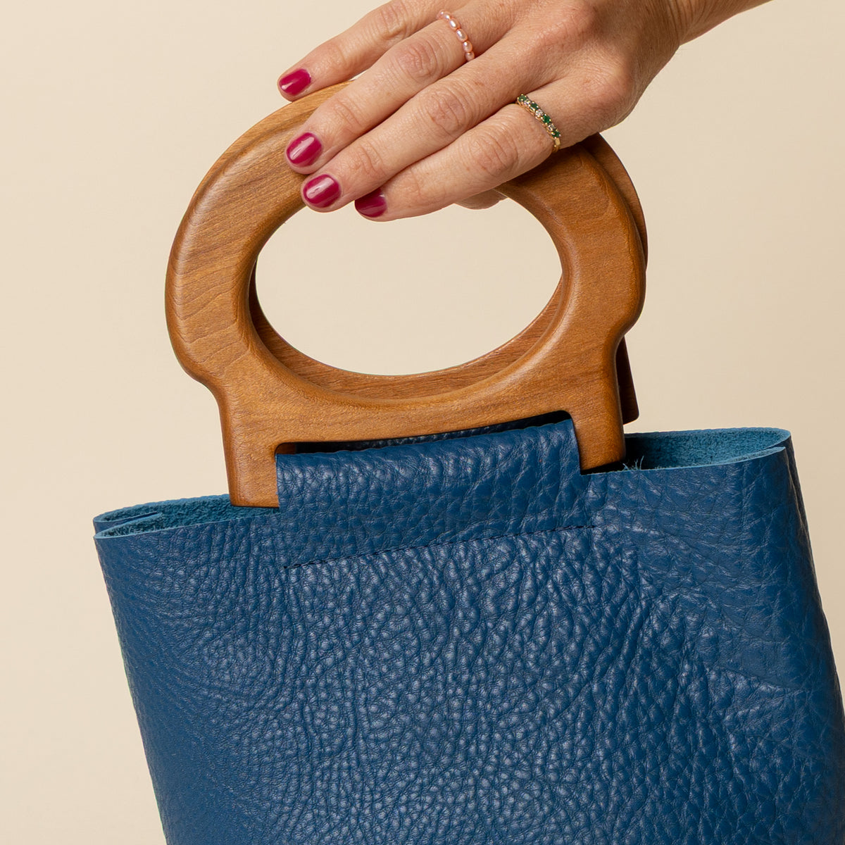 Lapis/Cherry Mini Picnic Tote