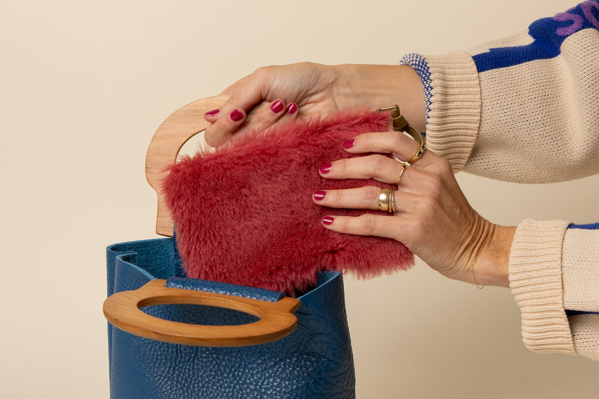 Lapis/Cherry Mini Picnic Tote