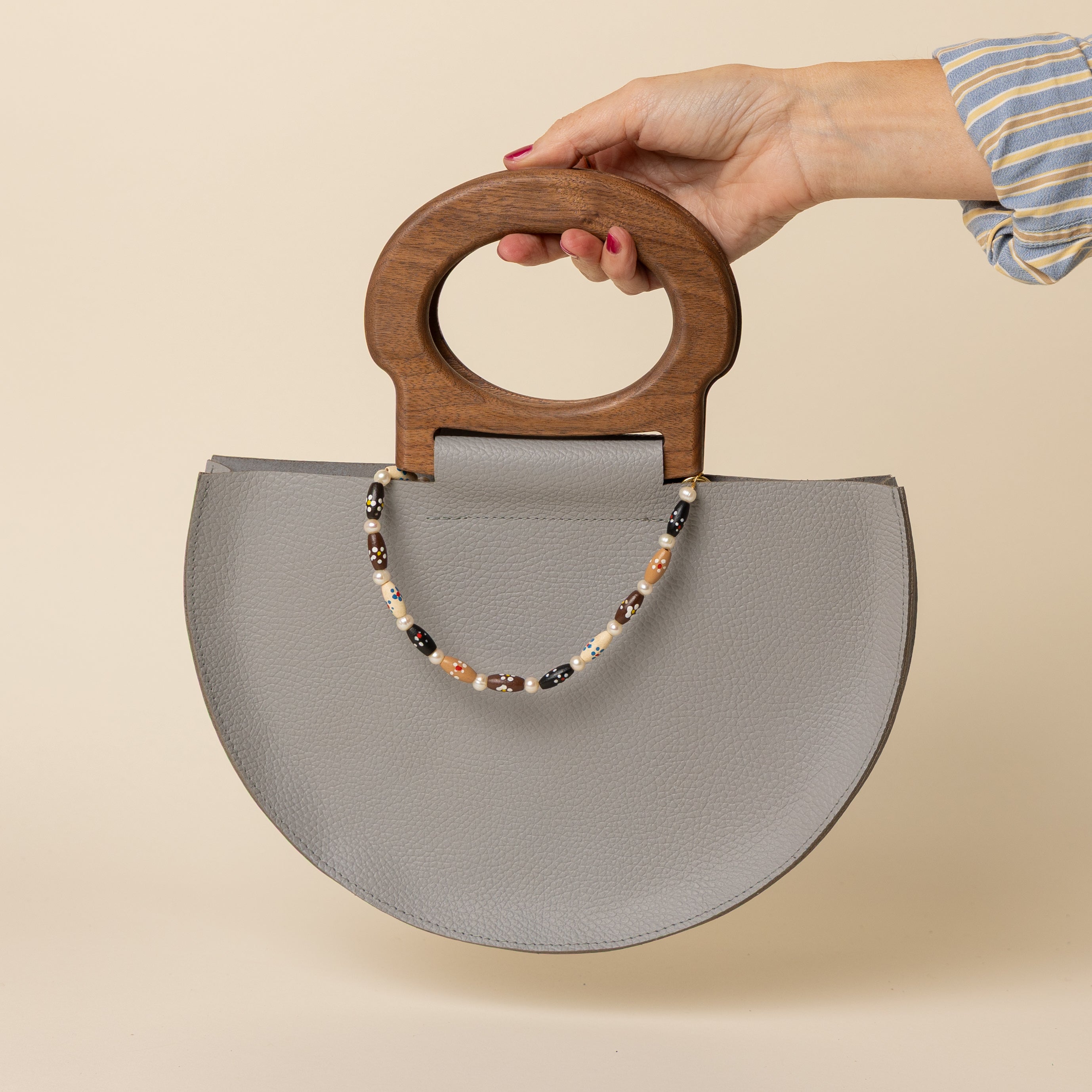 Folk Flowers Beaded Handle