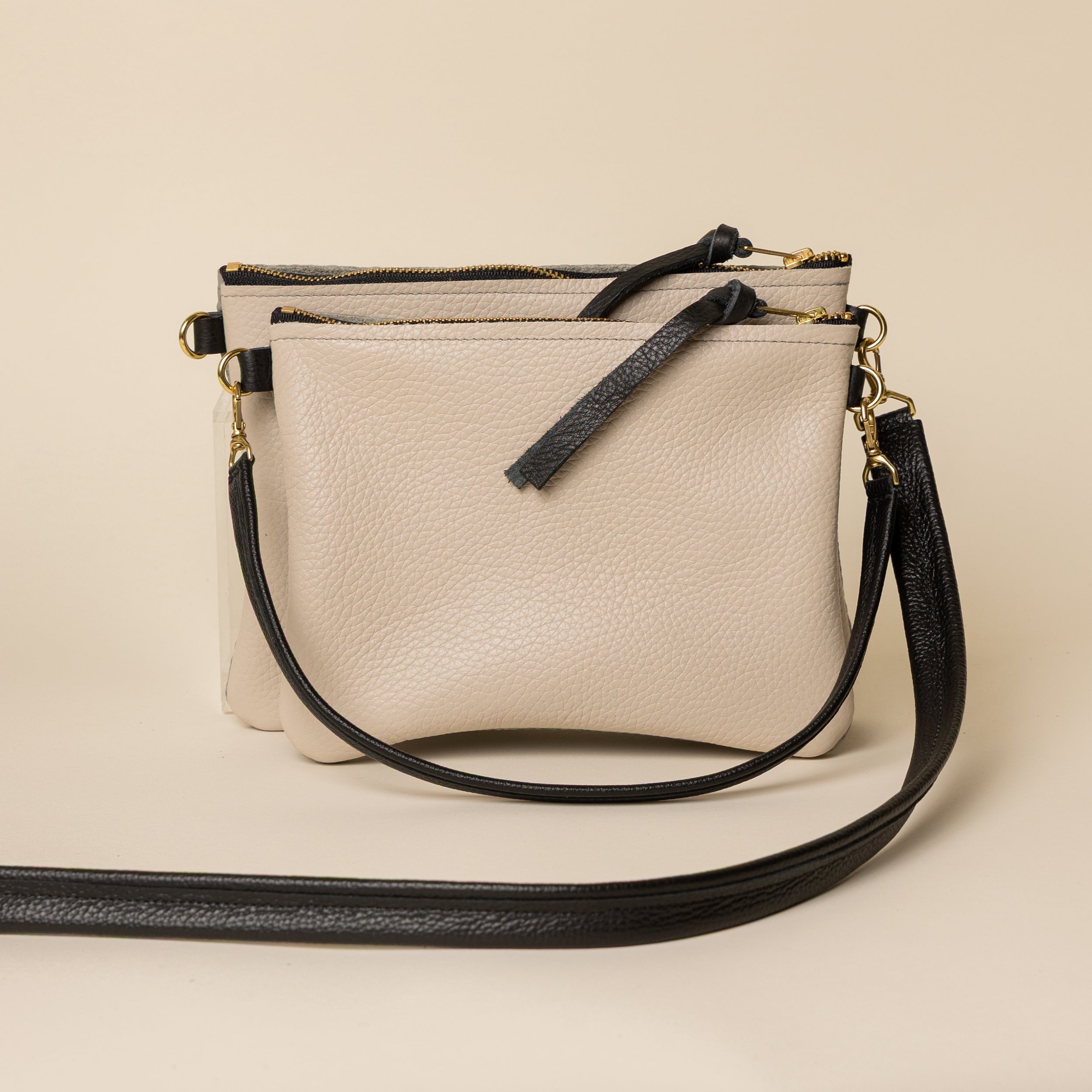 Chalk White/Upcycled Pebble Grey Crossbody