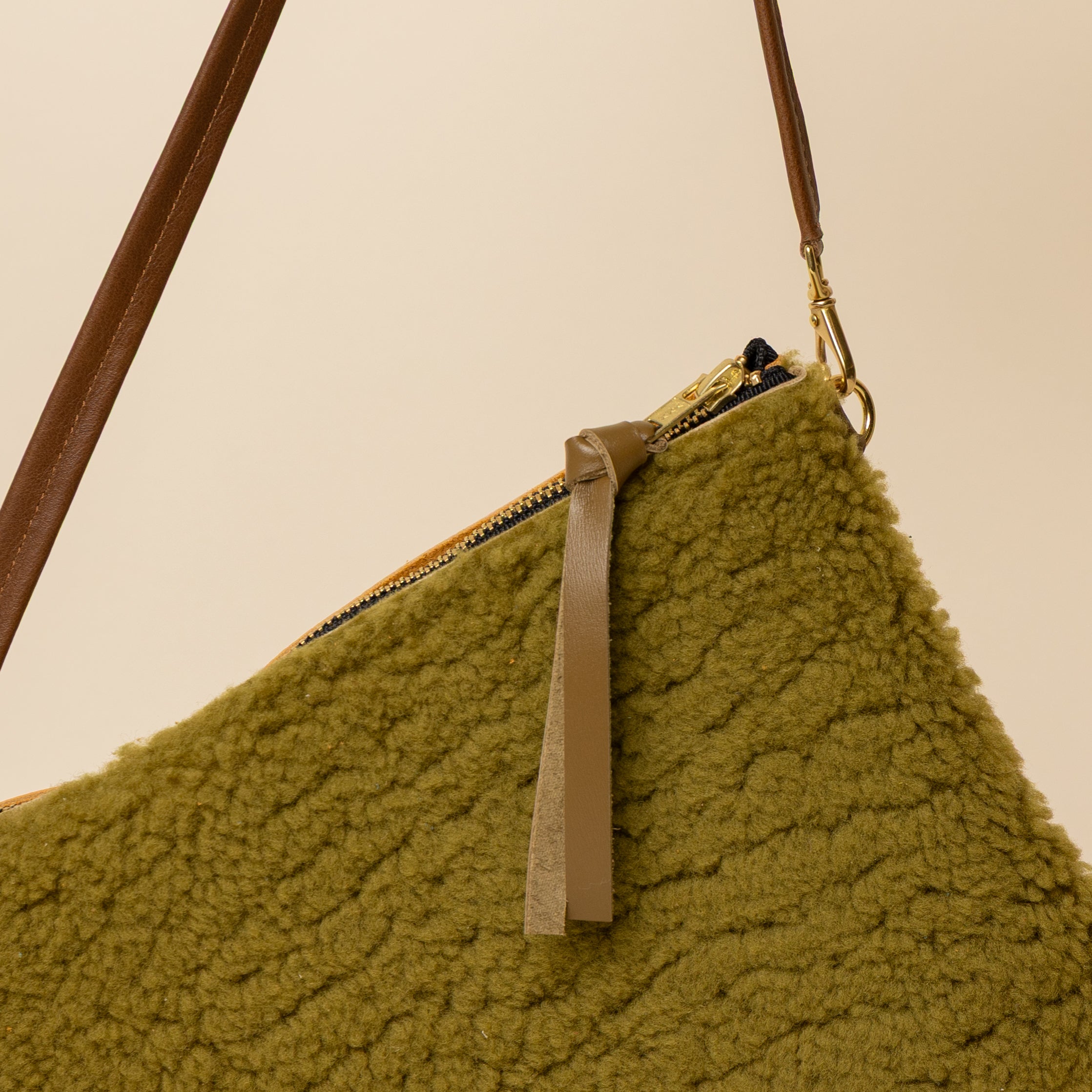 Sunflower/Kiwi Lambswool Crossbody