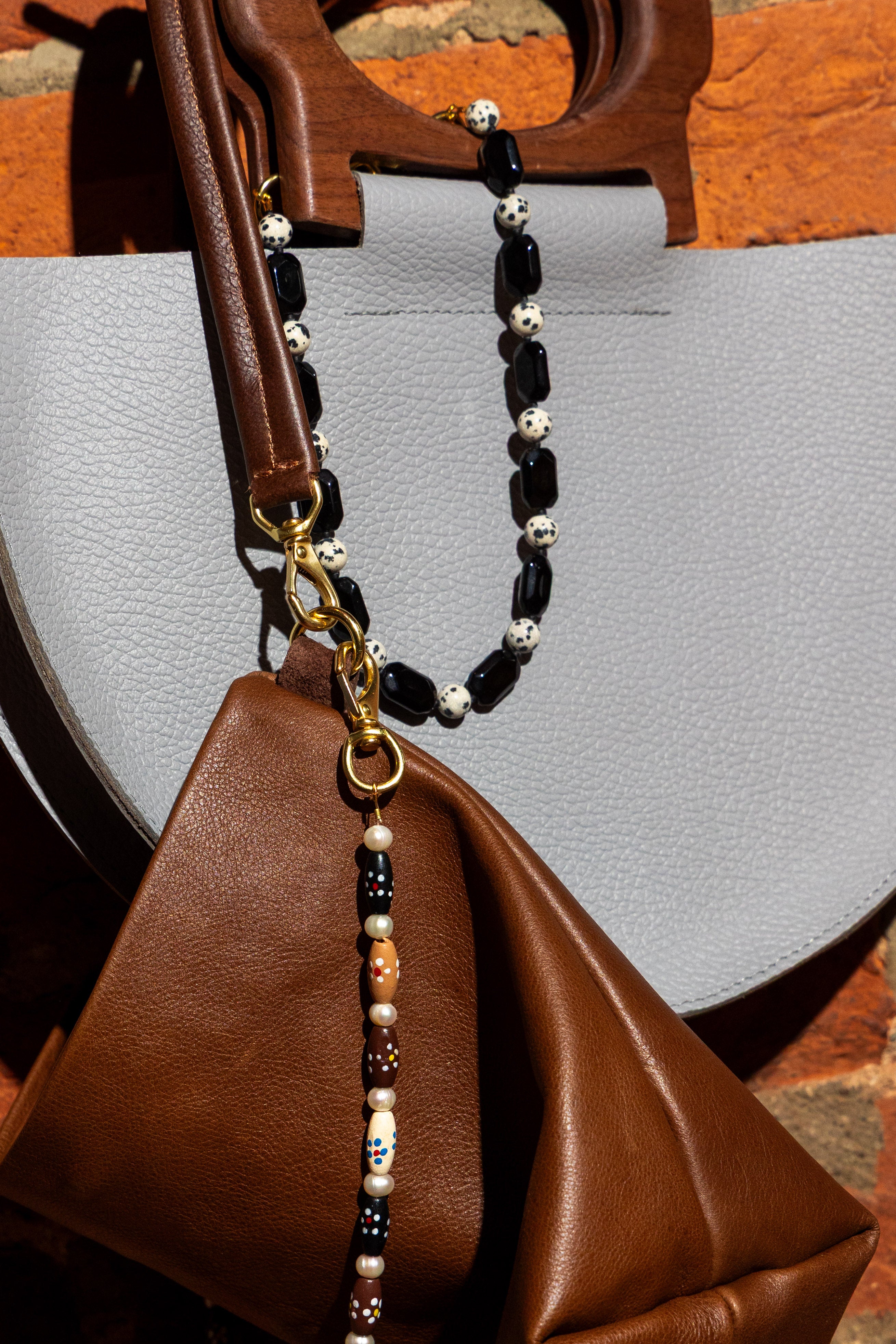 Folk Flowers Beaded Handle