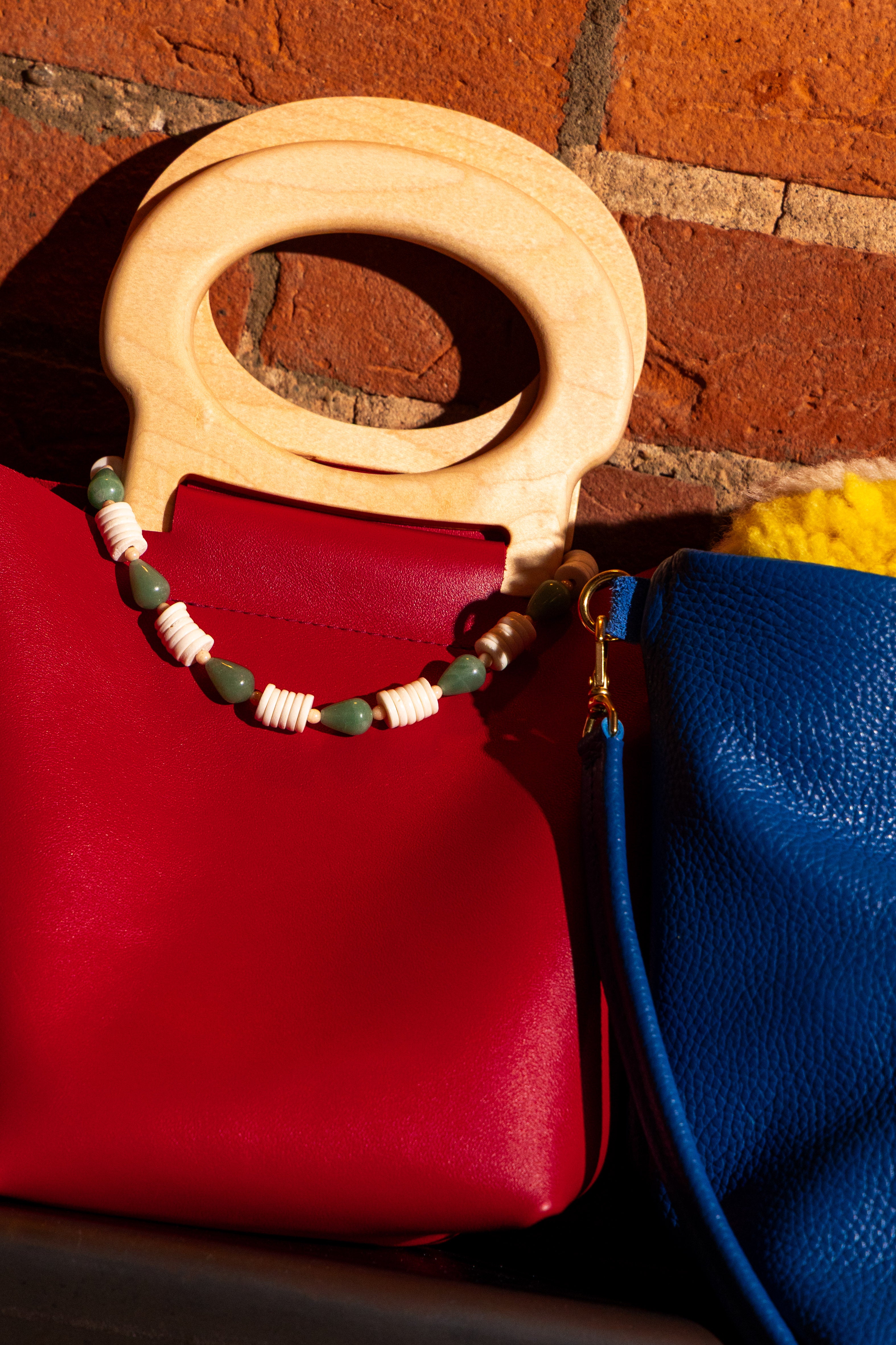 Aventurine + Bone Beaded Handle