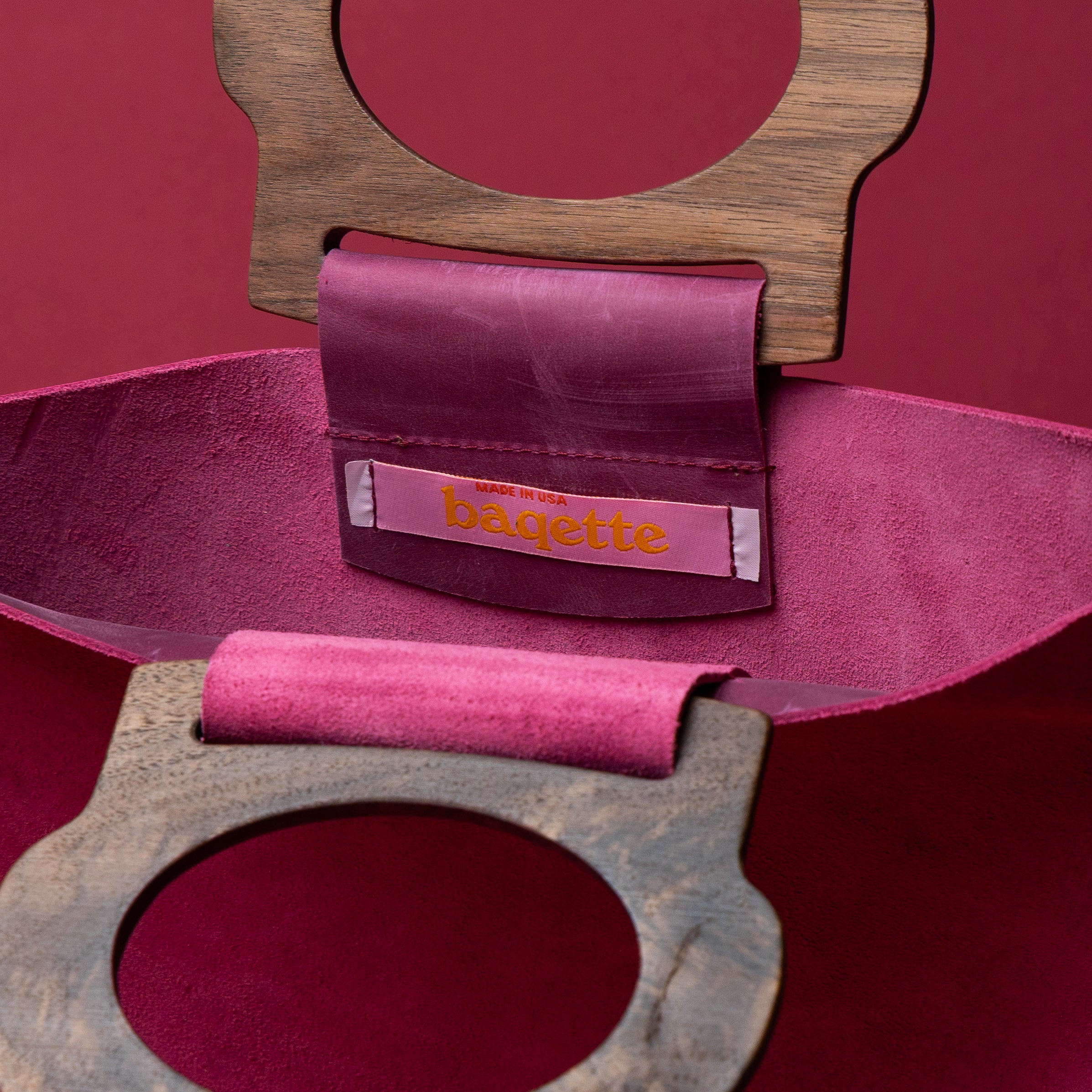 Raspberry Leaf/Walnut Crescent Woodie