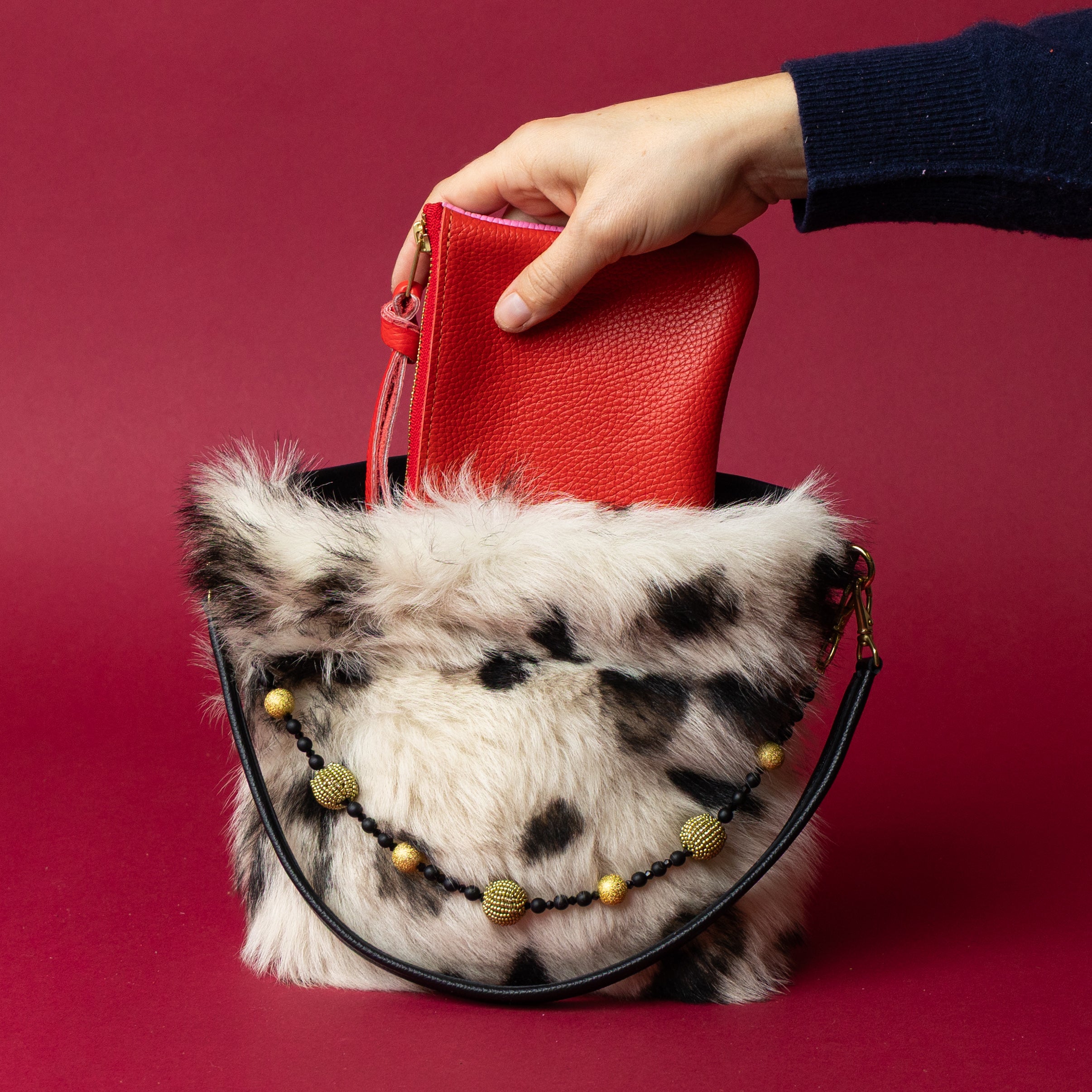 Spotted Lambswool Party Bucket